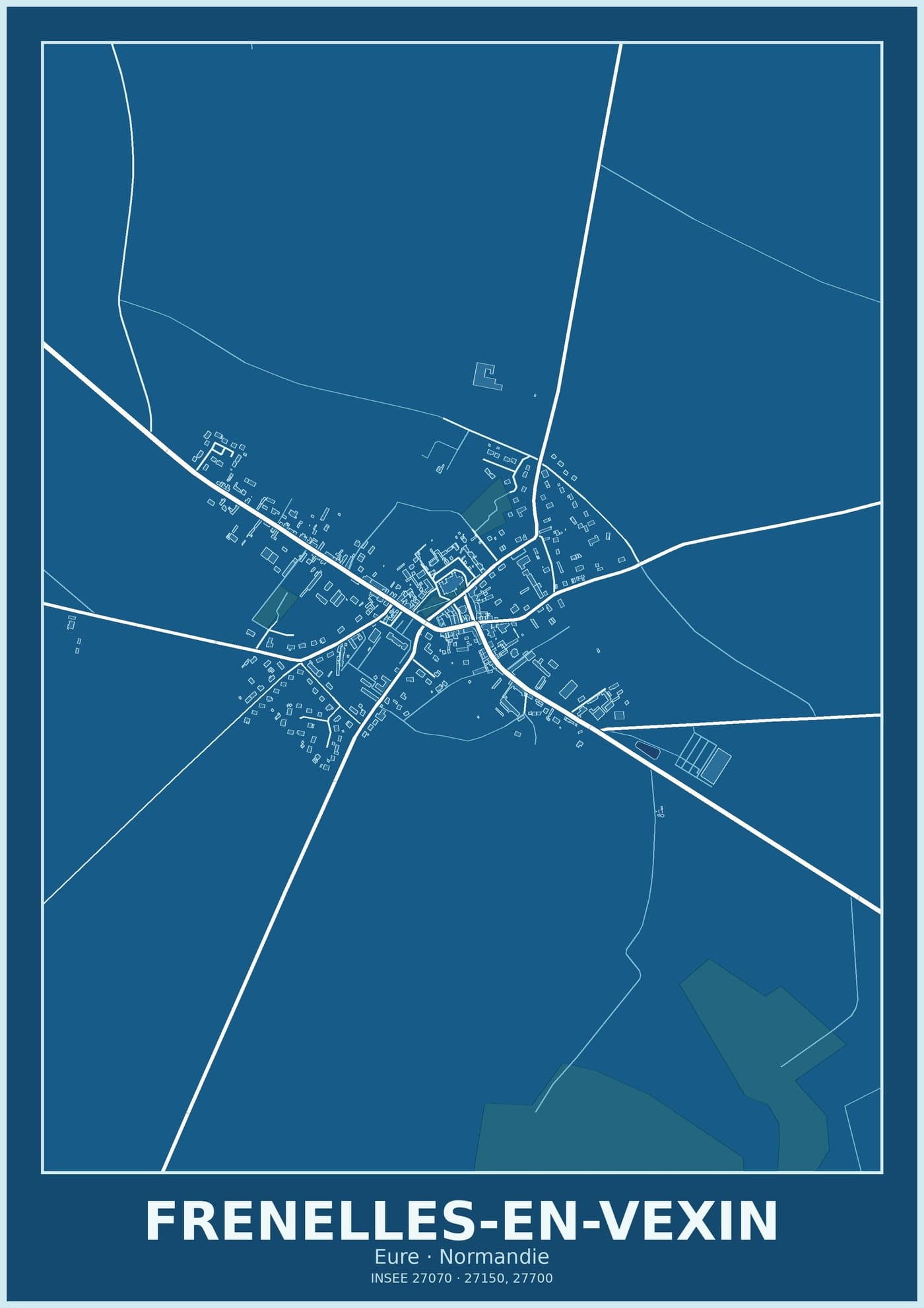 Plan de Frenelles-en-Vexin