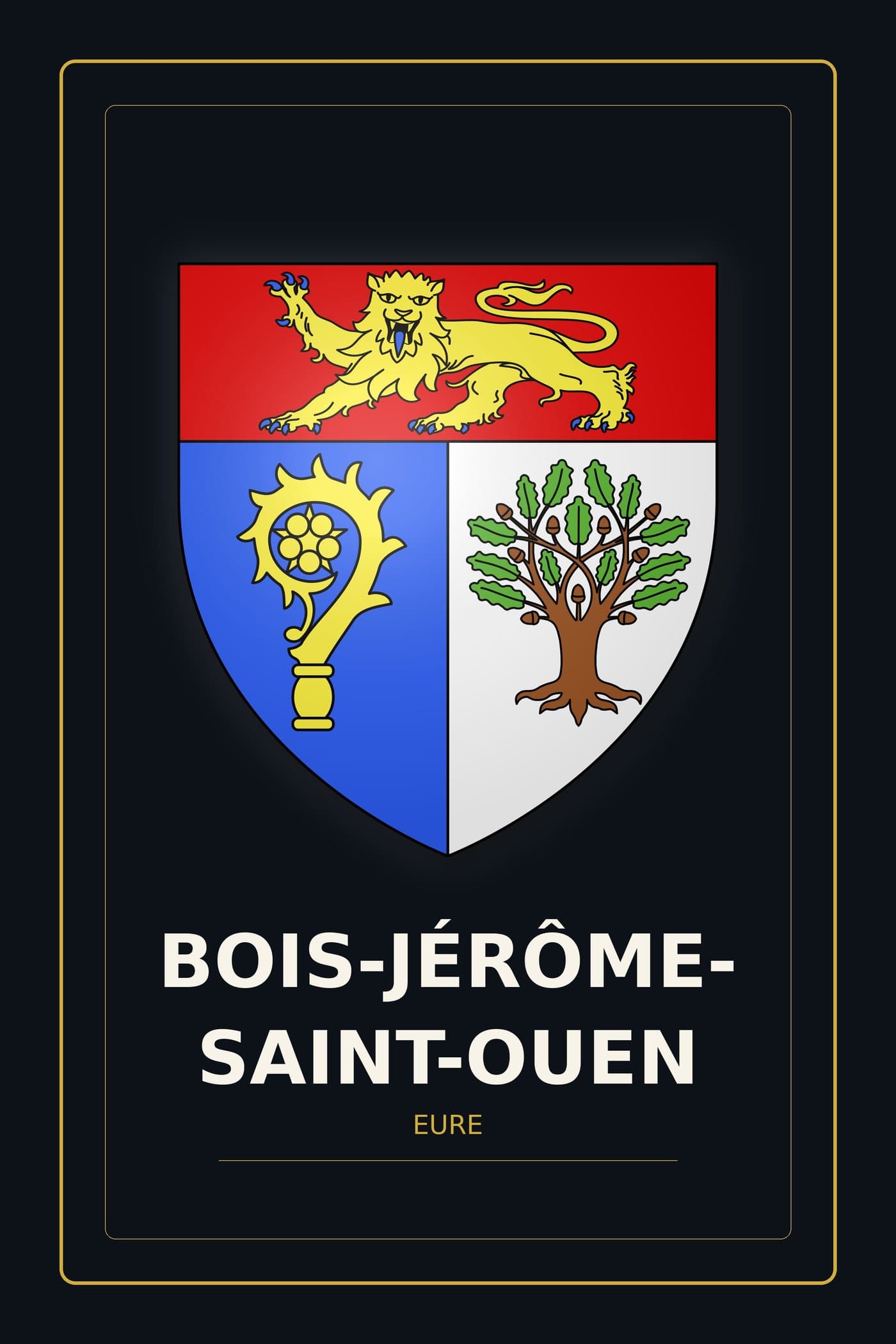 Blason de Bois-Jérôme-Saint-Ouen