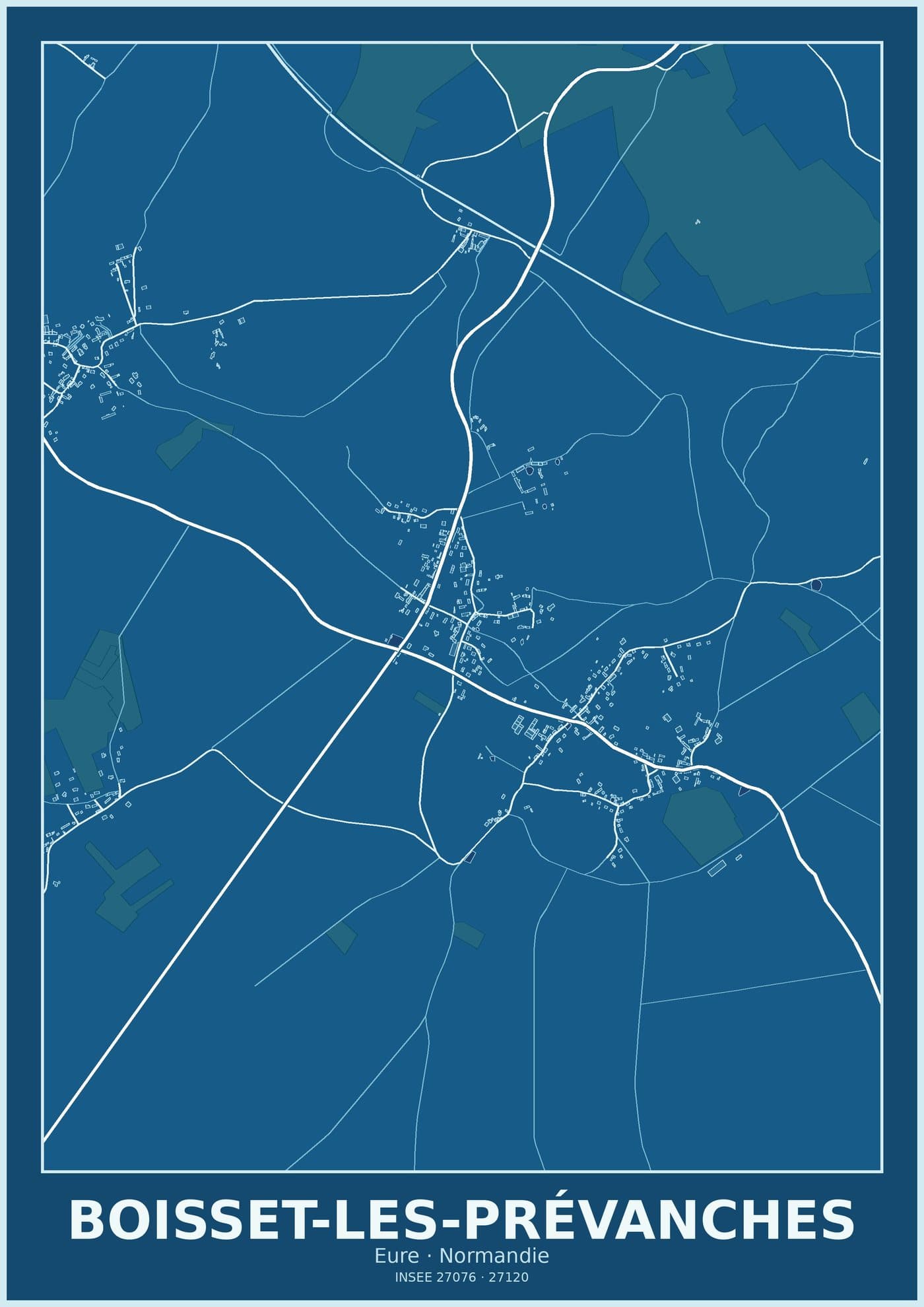 Plan de Boisset-les-Prévanches