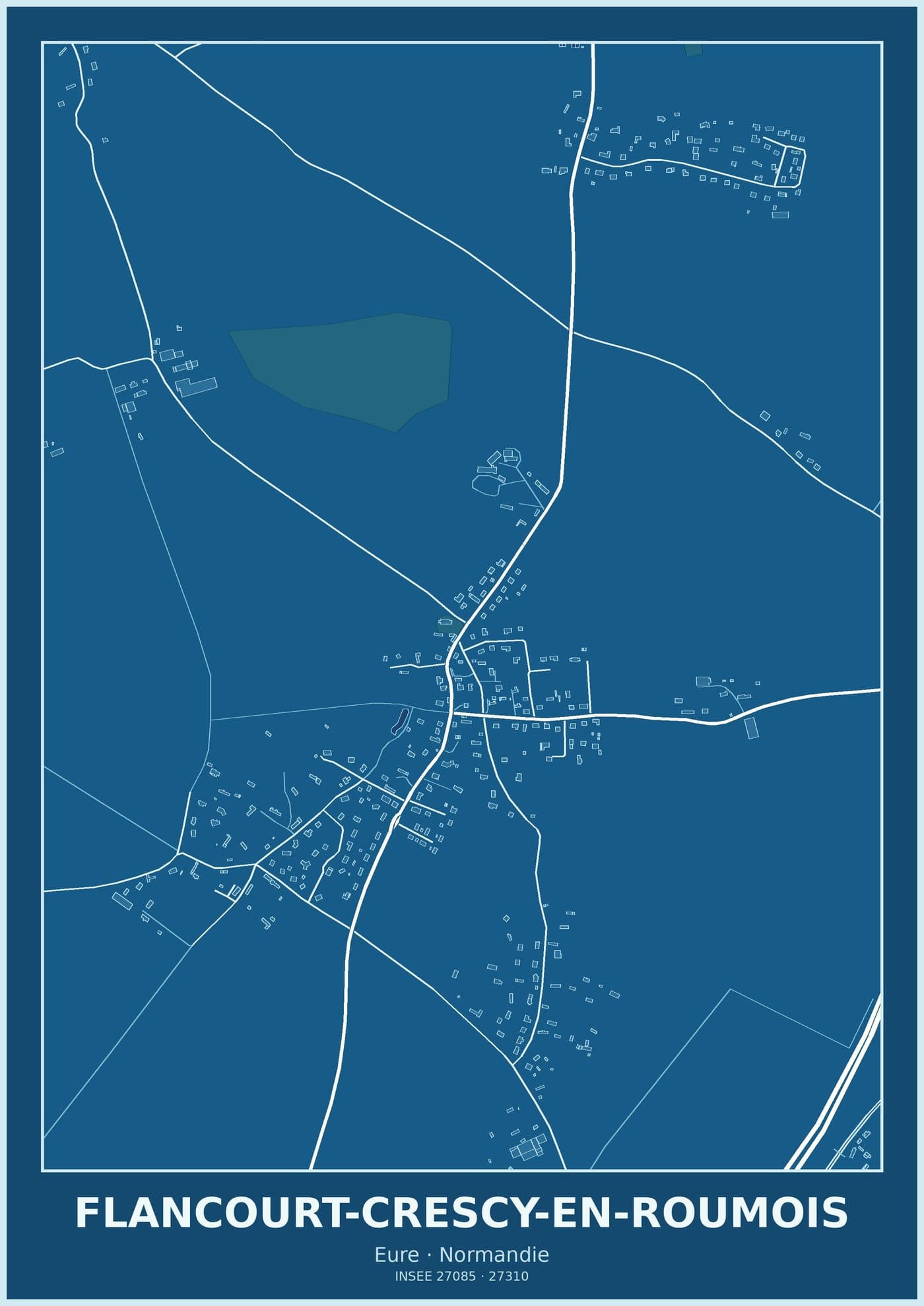 Plan de Flancourt-Crescy-en-Roumois