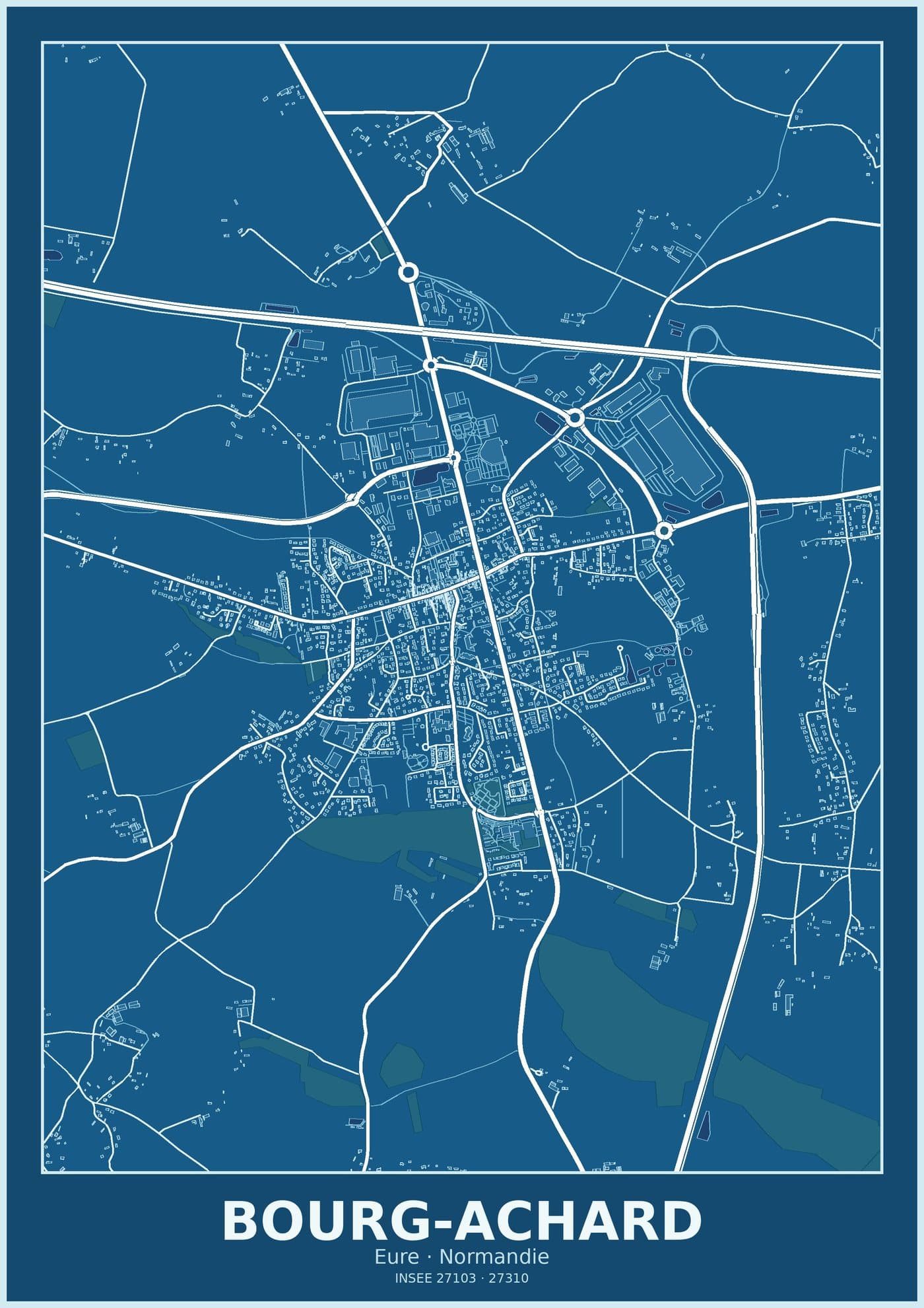 Plan de Bourg-Achard