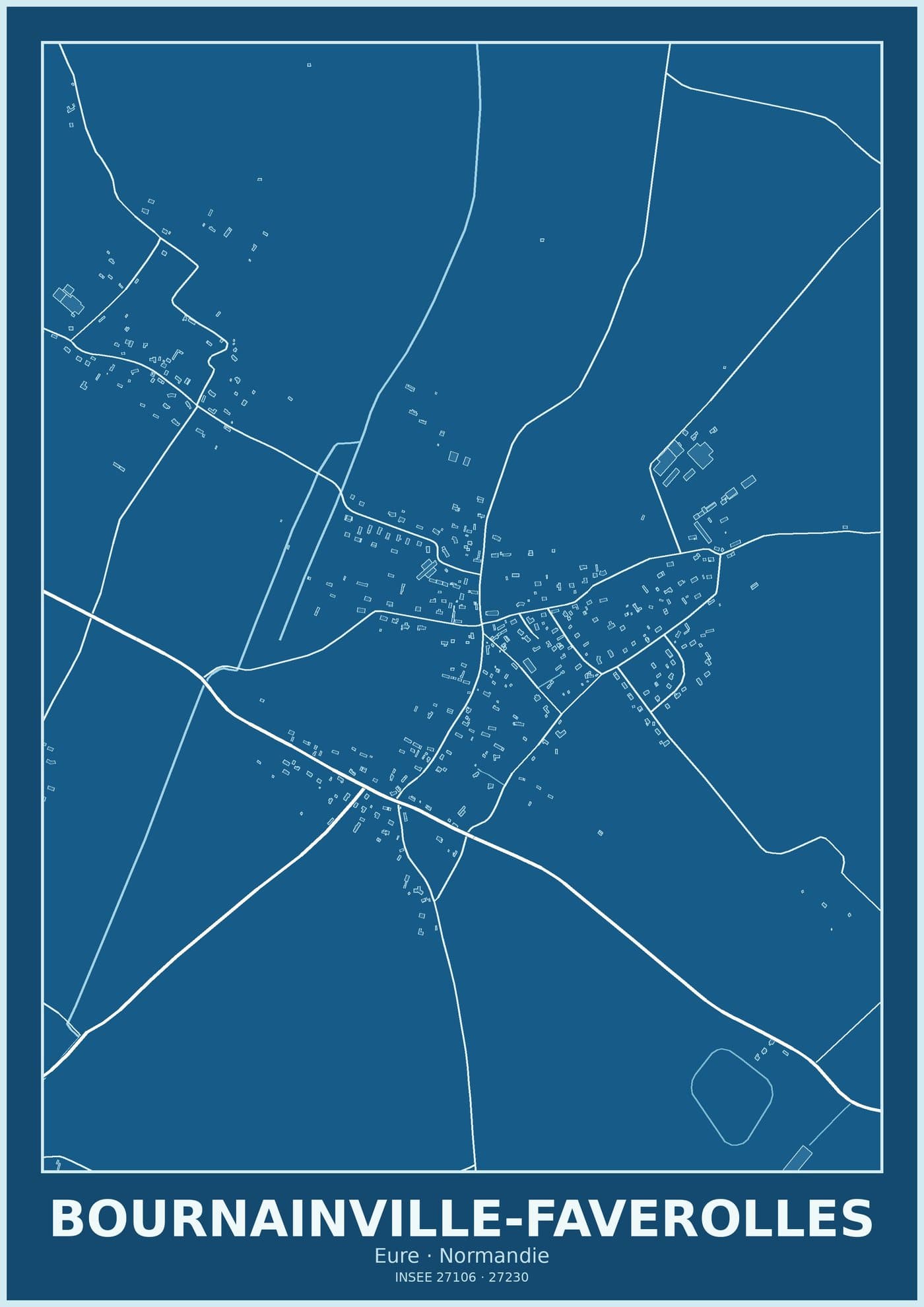Plan de Bournainville-Faverolles