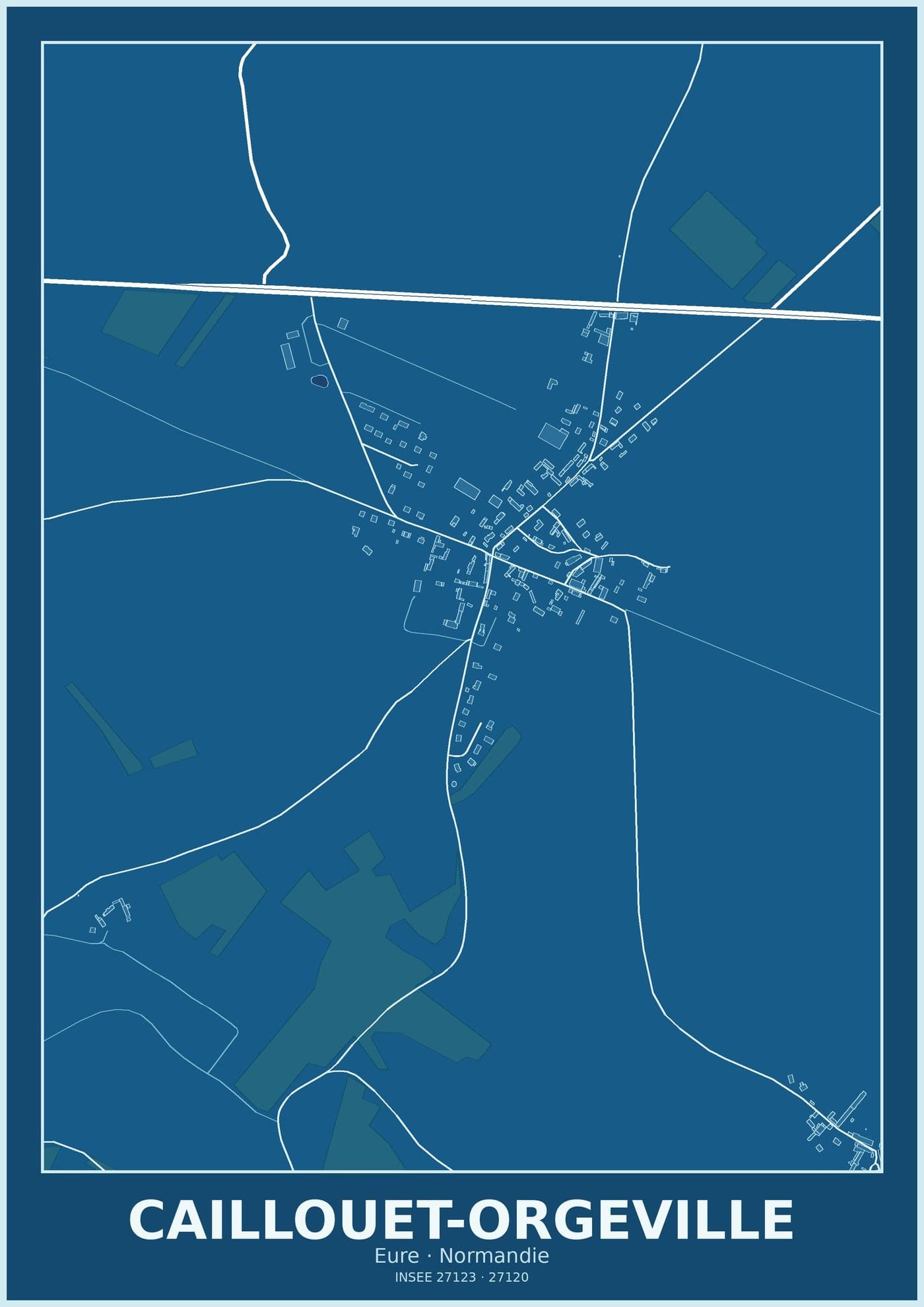 Plan de Caillouet-Orgeville