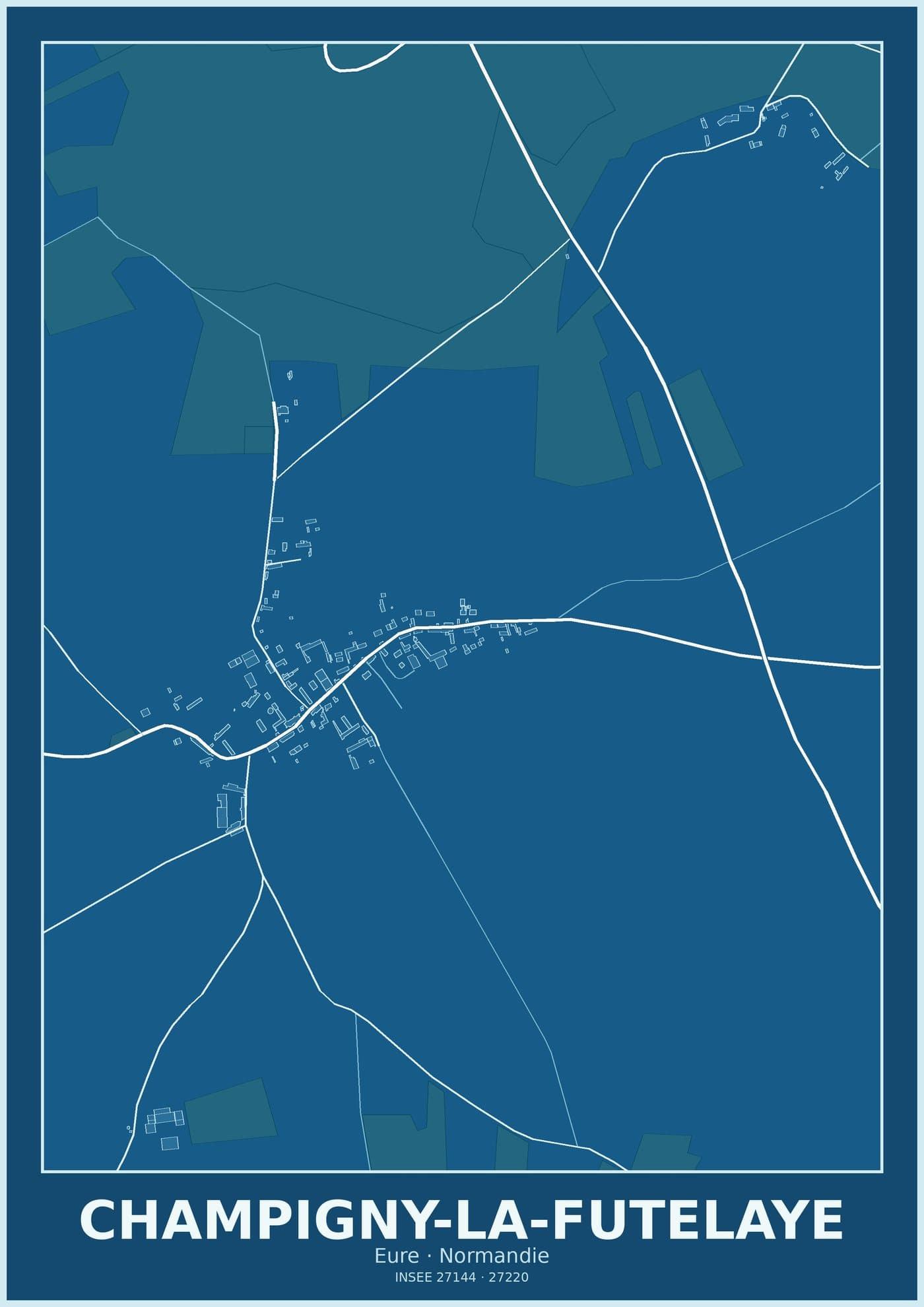 Plan de Champigny-la-Futelaye