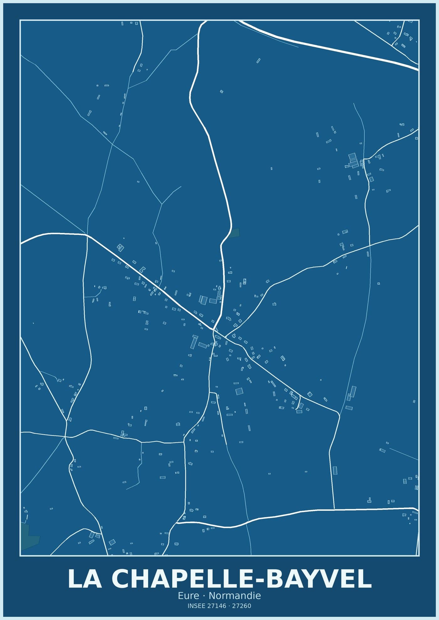 Plan de La Chapelle-Bayvel