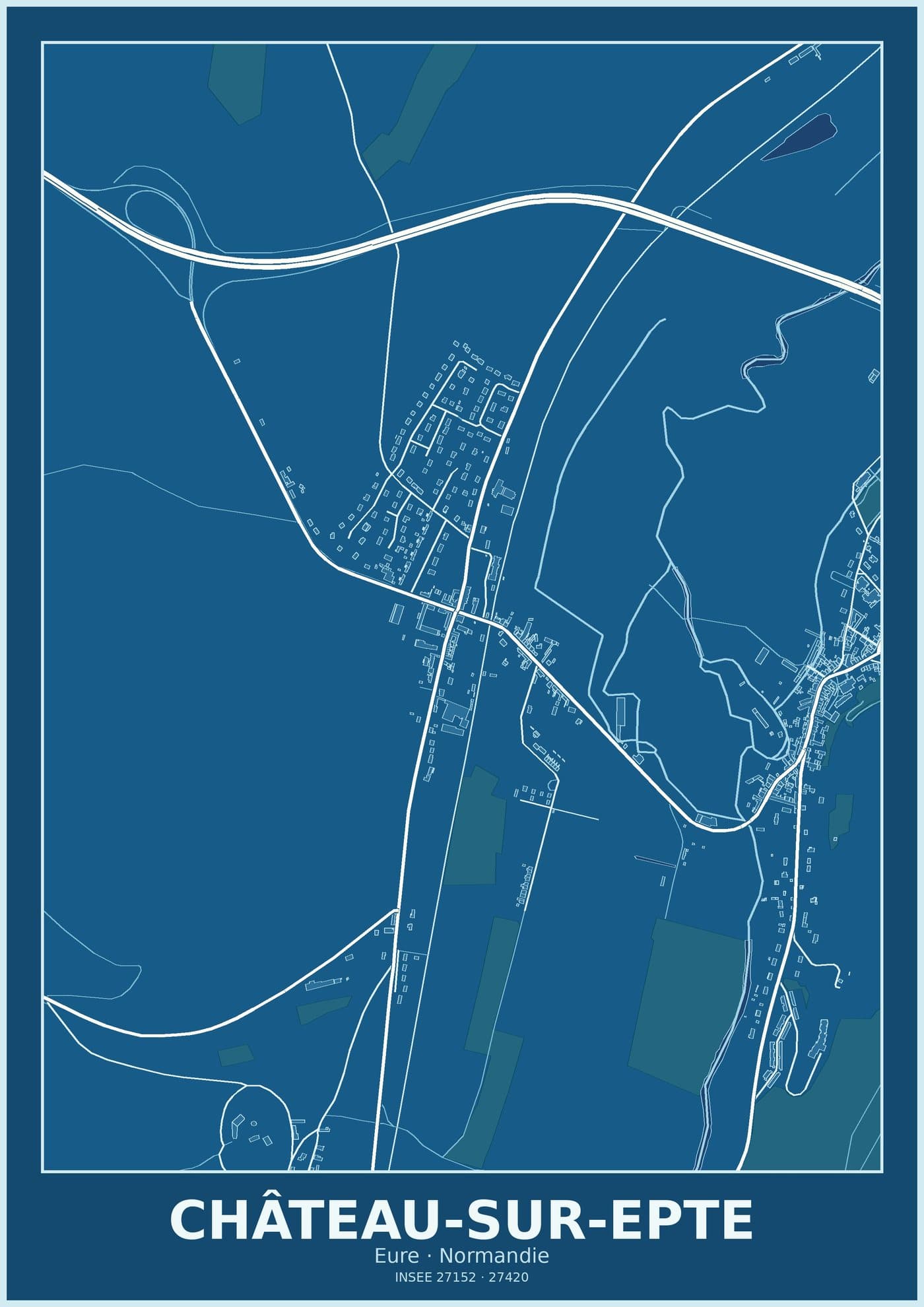 Plan de Château-sur-Epte