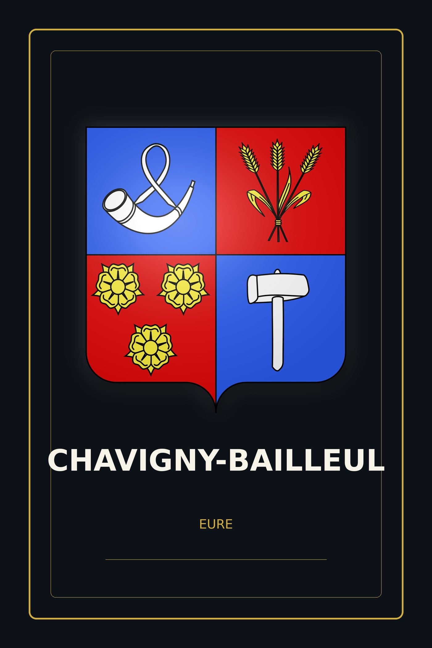 Blason de Chavigny-Bailleul