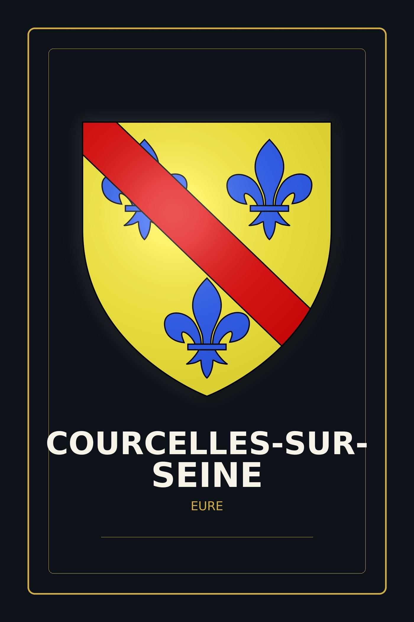Blason de Courcelles-sur-Seine
