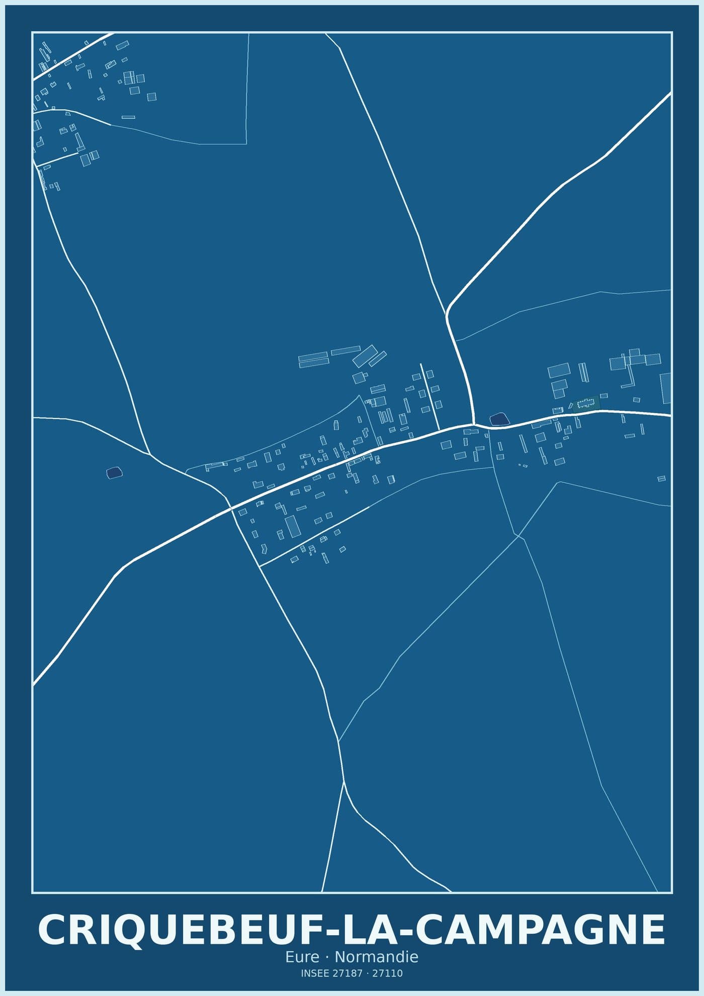 Plan de Criquebeuf-la-Campagne