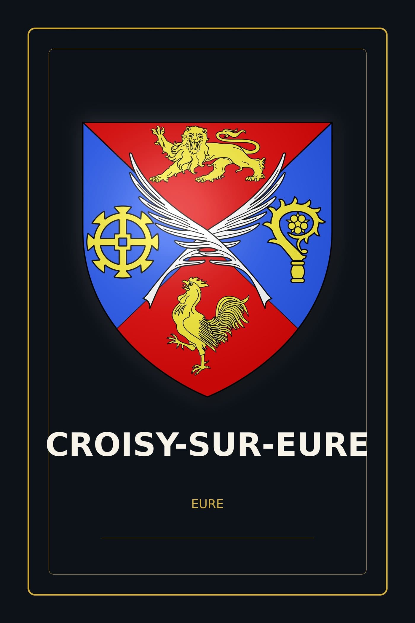 Blason de Croisy-sur-Eure