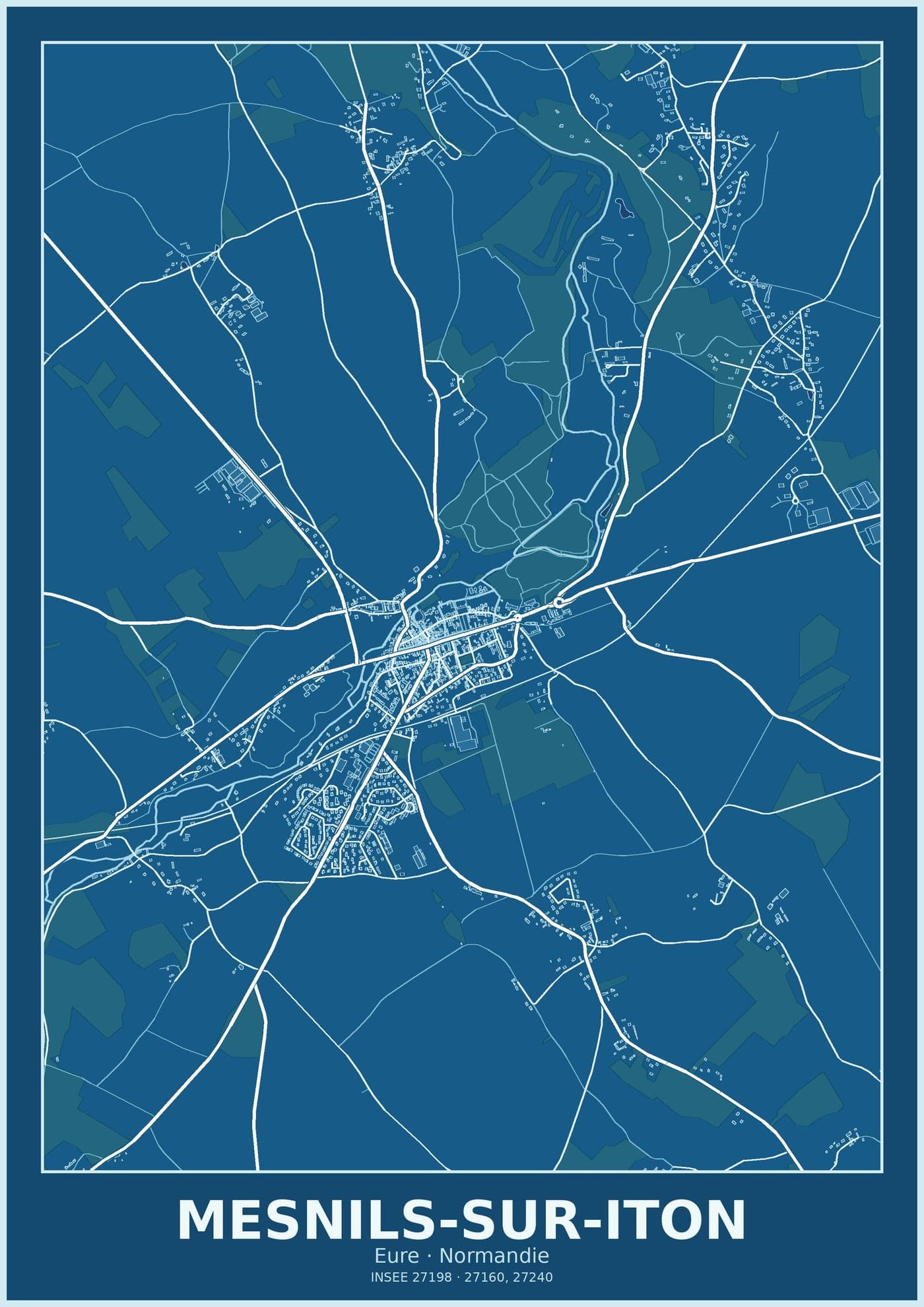 Plan de Mesnils-sur-Iton