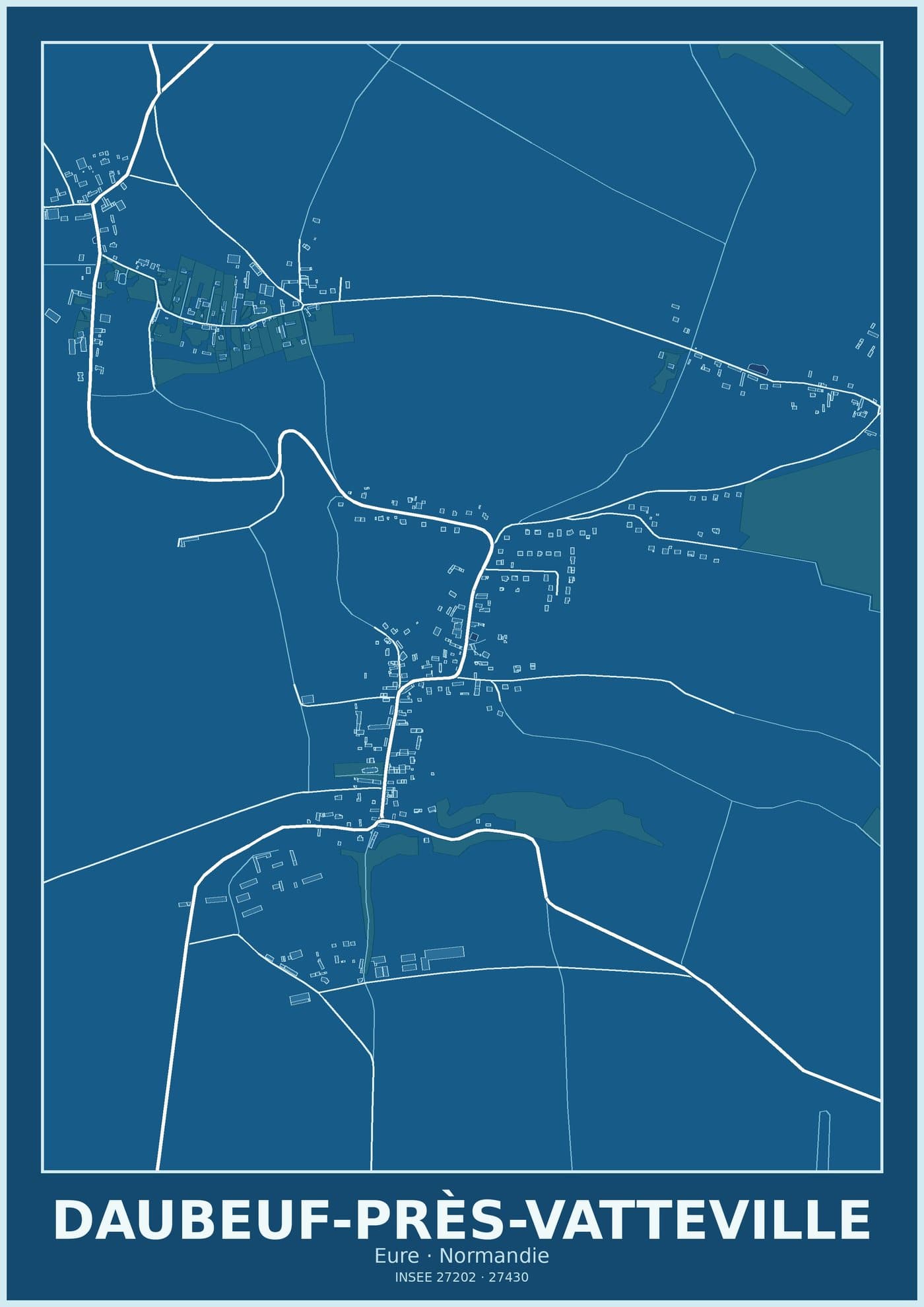 Plan de Daubeuf-près-Vatteville