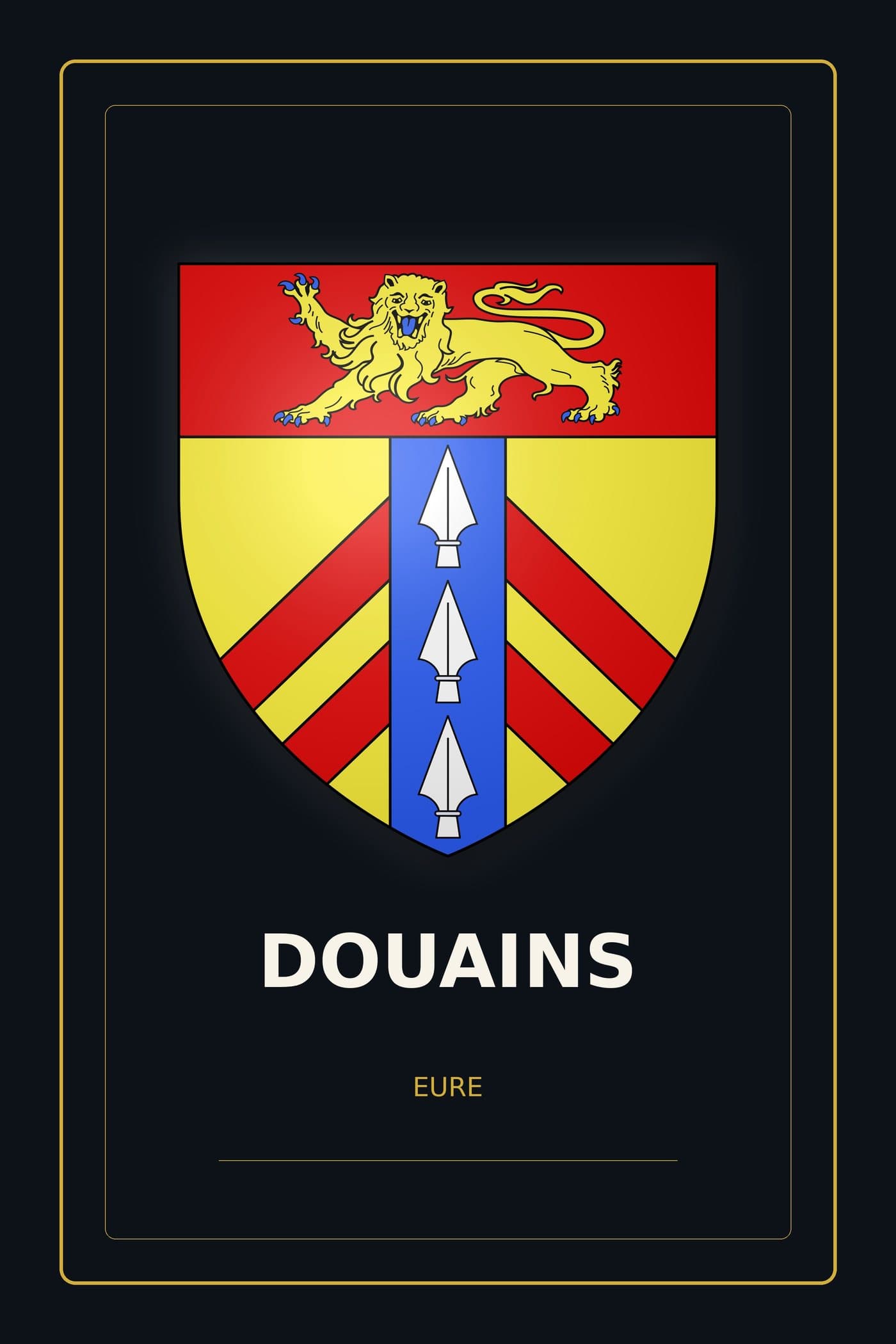 Blason de Douains