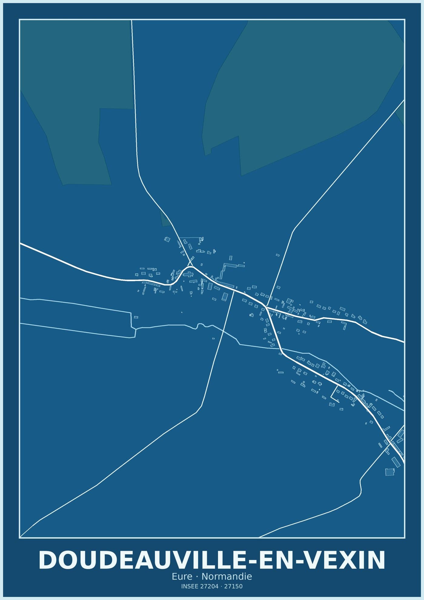 Plan de Doudeauville-en-Vexin