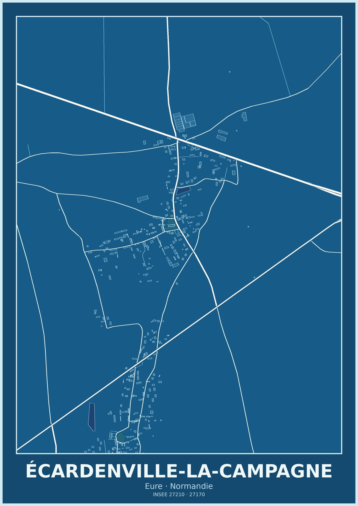 Plan d'Écardenville-la-Campagne