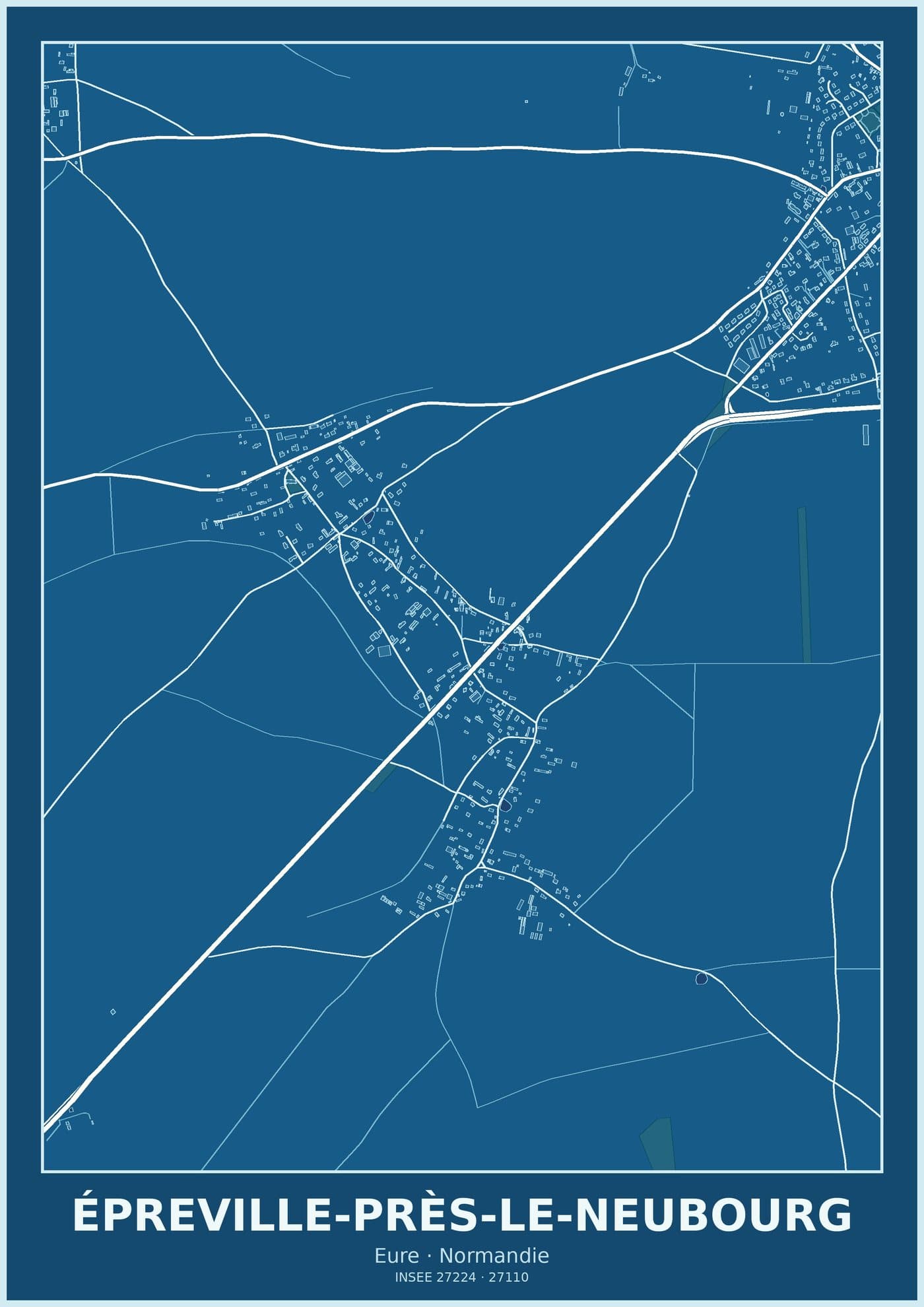 Plan d'Épreville-près-le-Neubourg