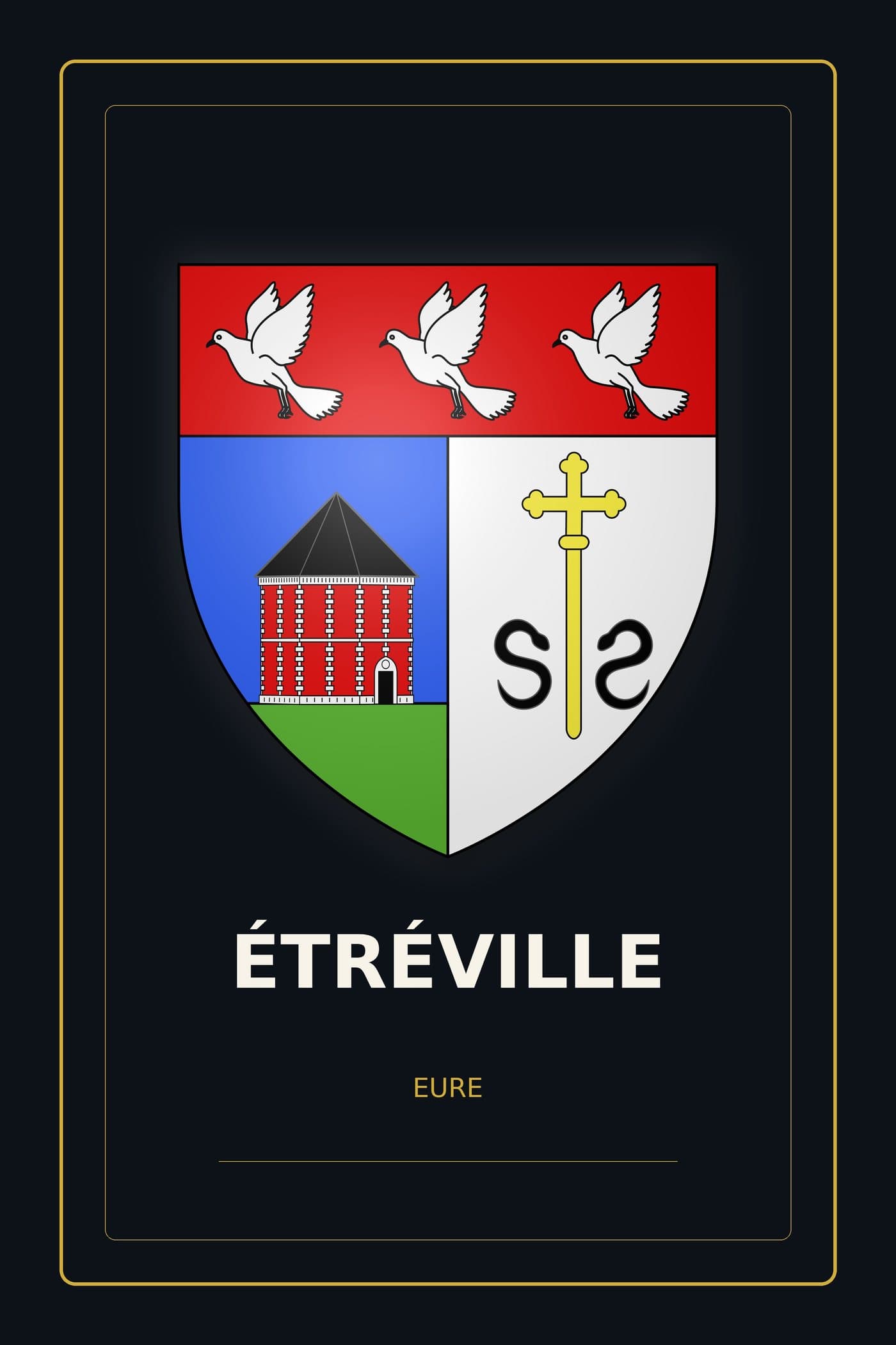 Blason d'Étréville
