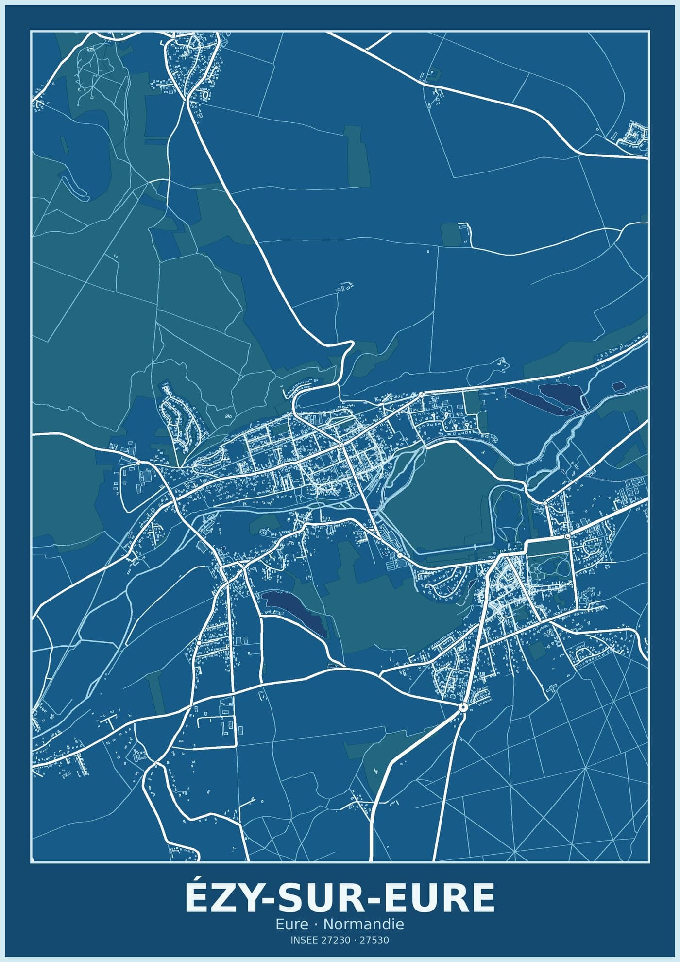 Plan d'Ézy-sur-Eure