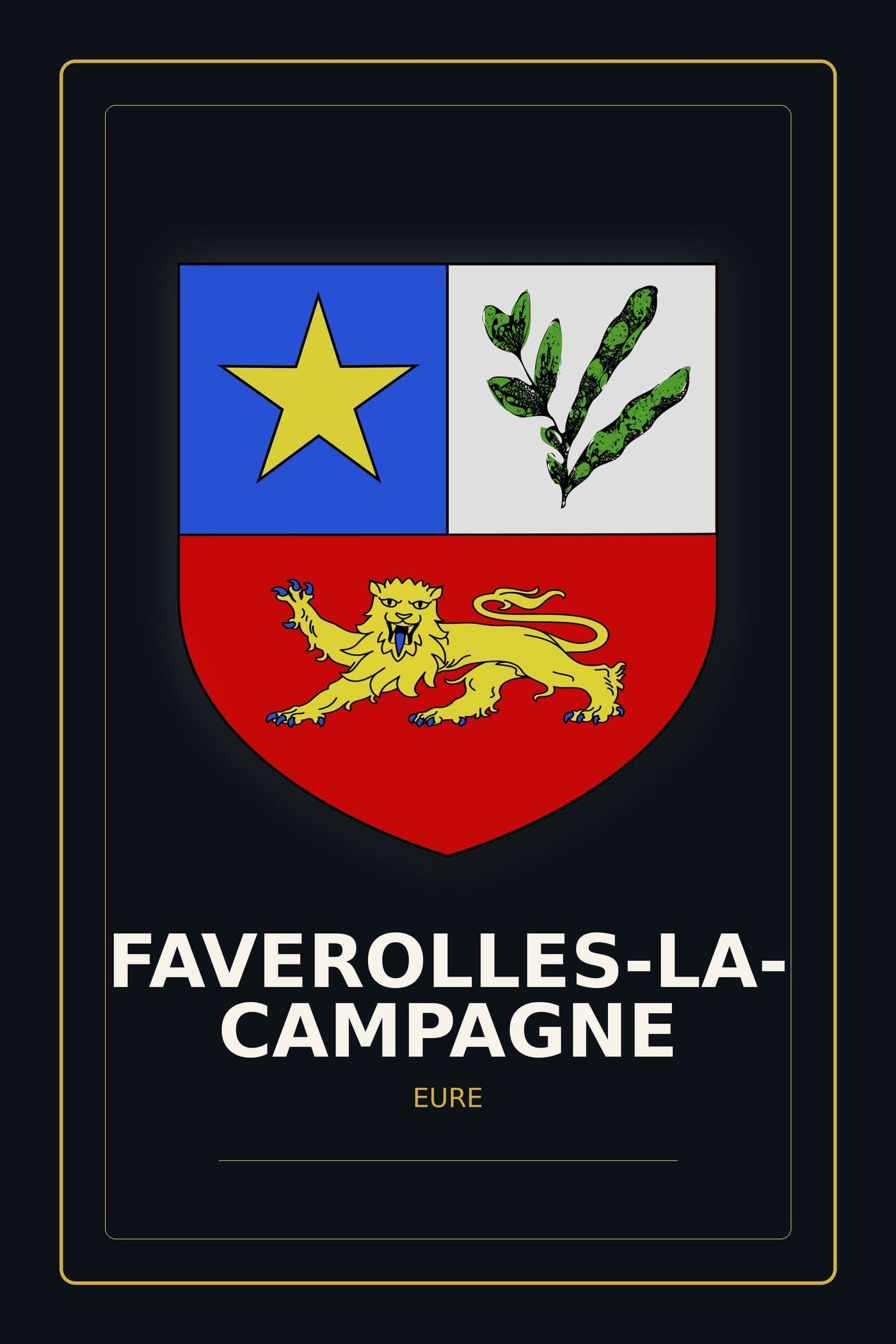 Blason de Faverolles-la-Campagne