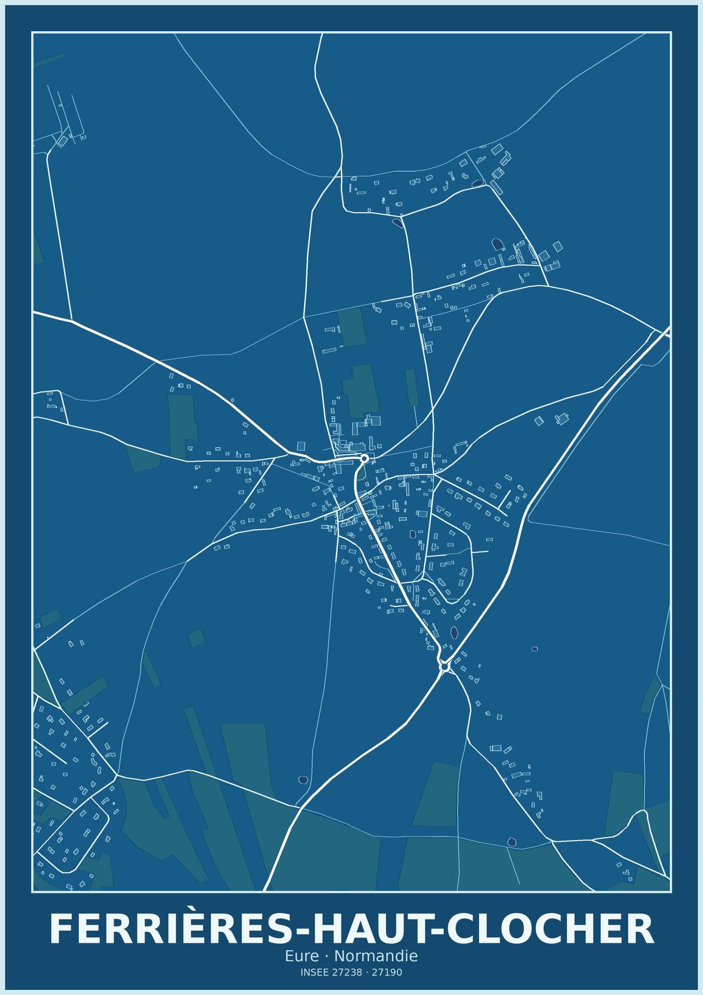 Plan de Ferrières-Haut-Clocher