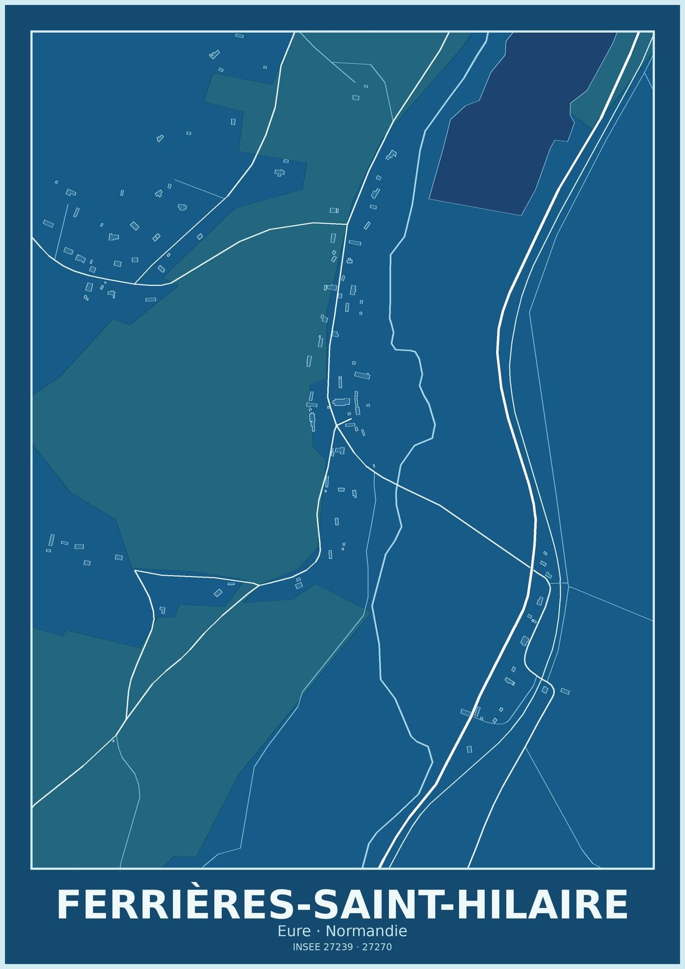 Plan de Ferrières-Saint-Hilaire