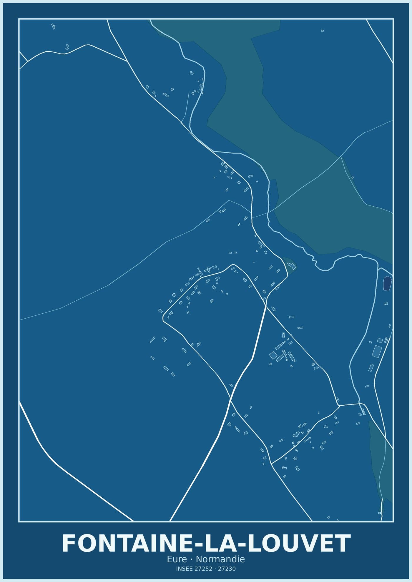 Plan de Fontaine-la-Louvet