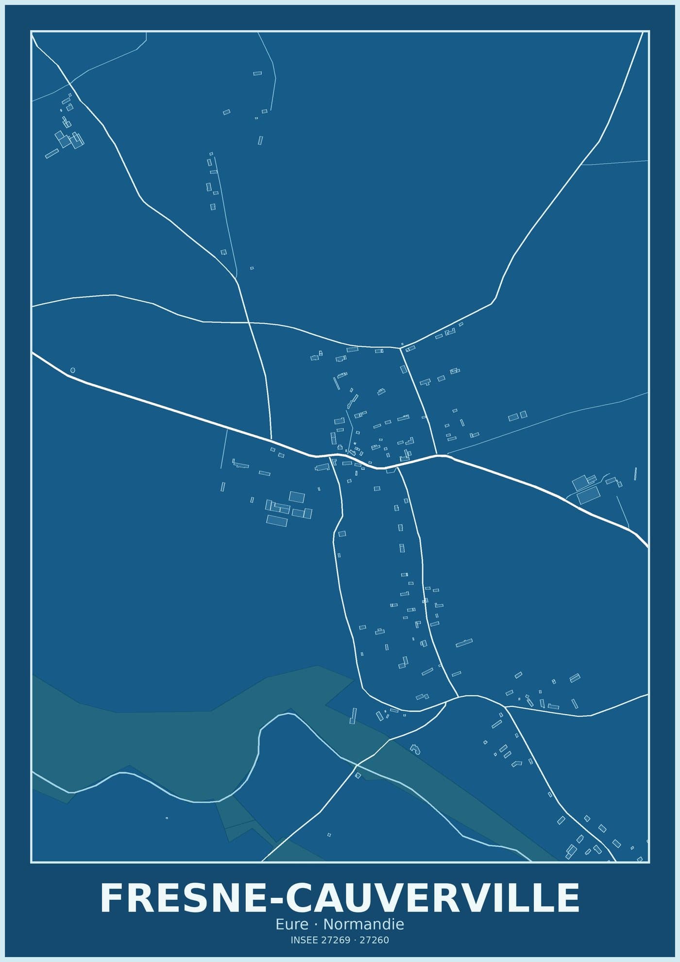 Plan de Fresne-Cauverville