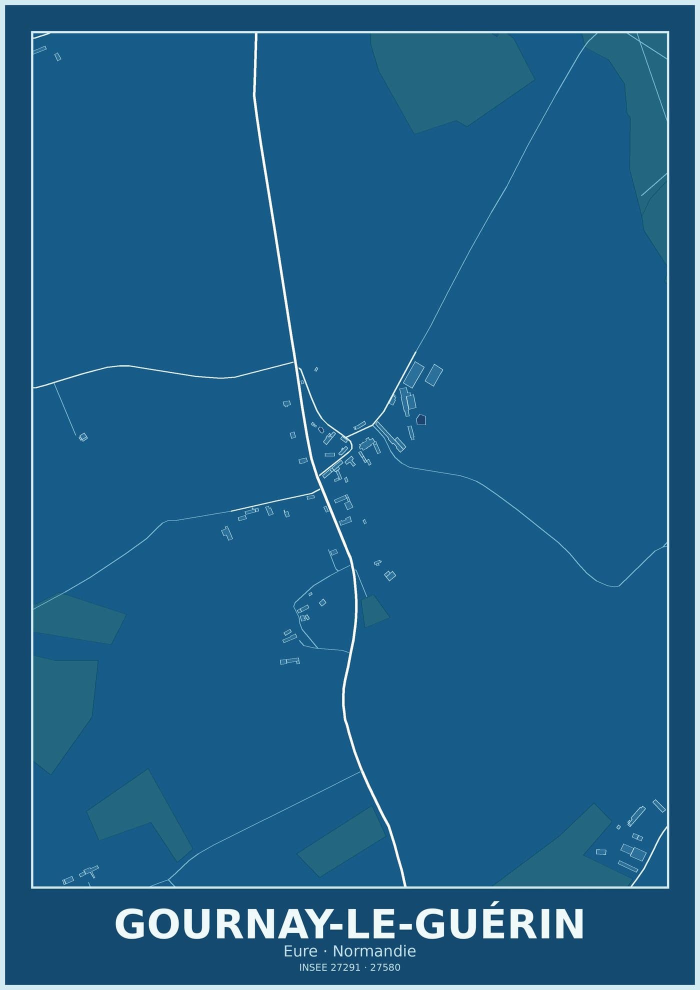 Plan de Gournay-le-Guérin