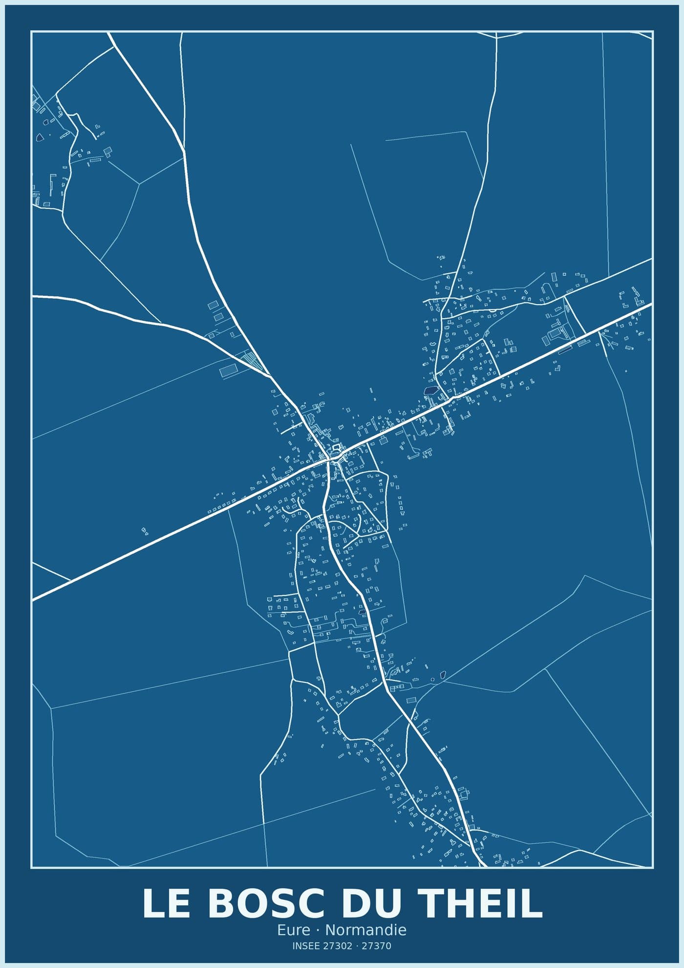 Plan du Bosc du Theil