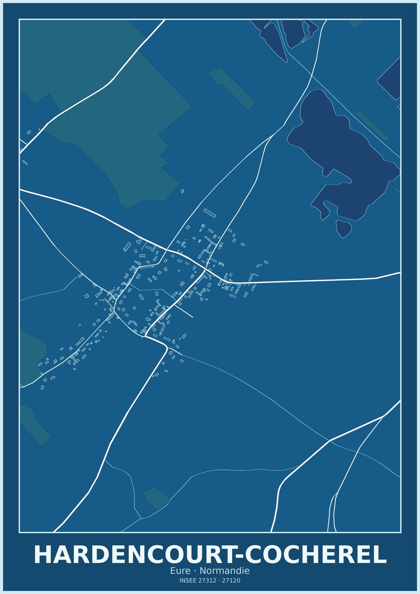 Plan d'Hardencourt-Cocherel