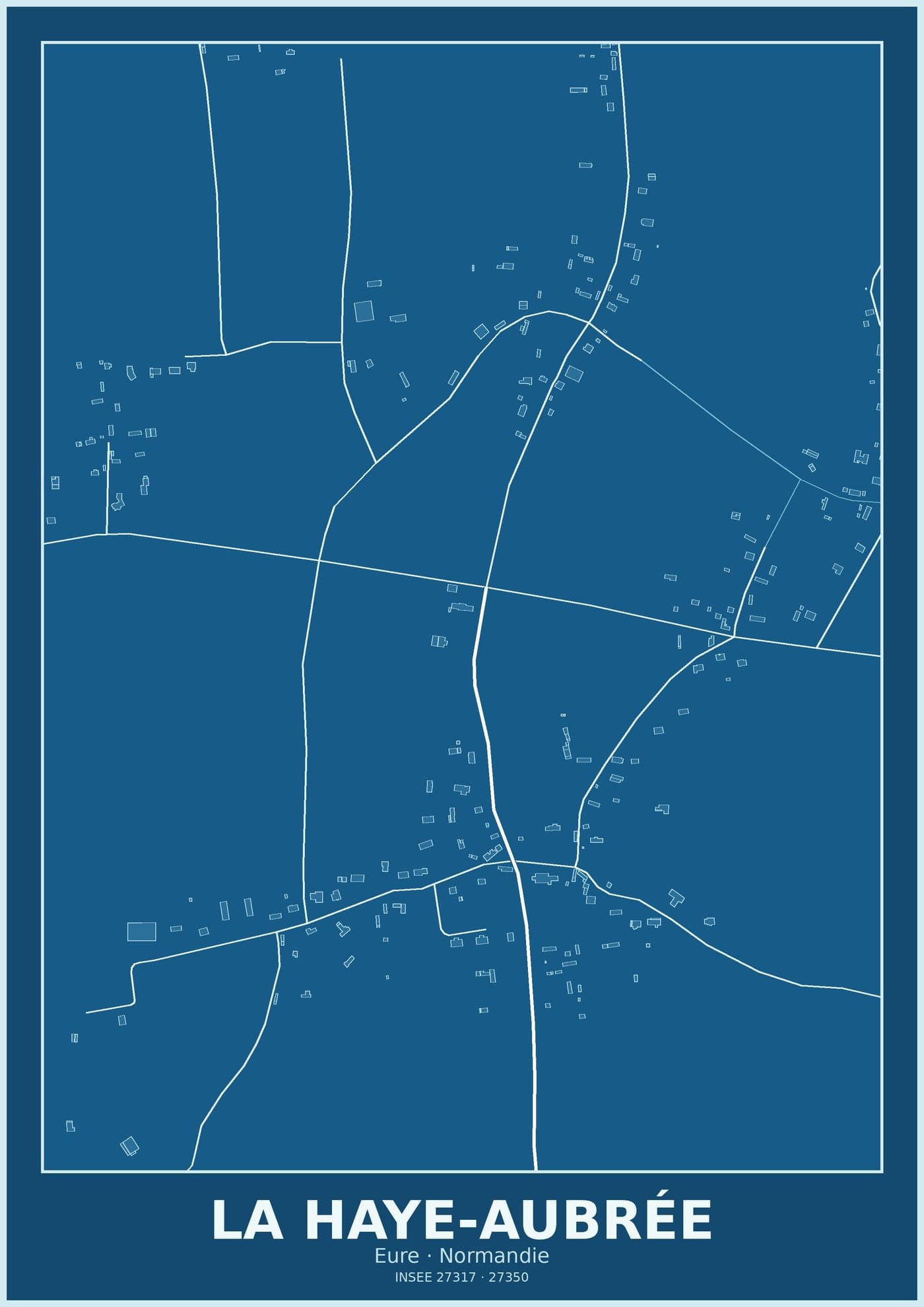 Plan de La Haye-Aubrée