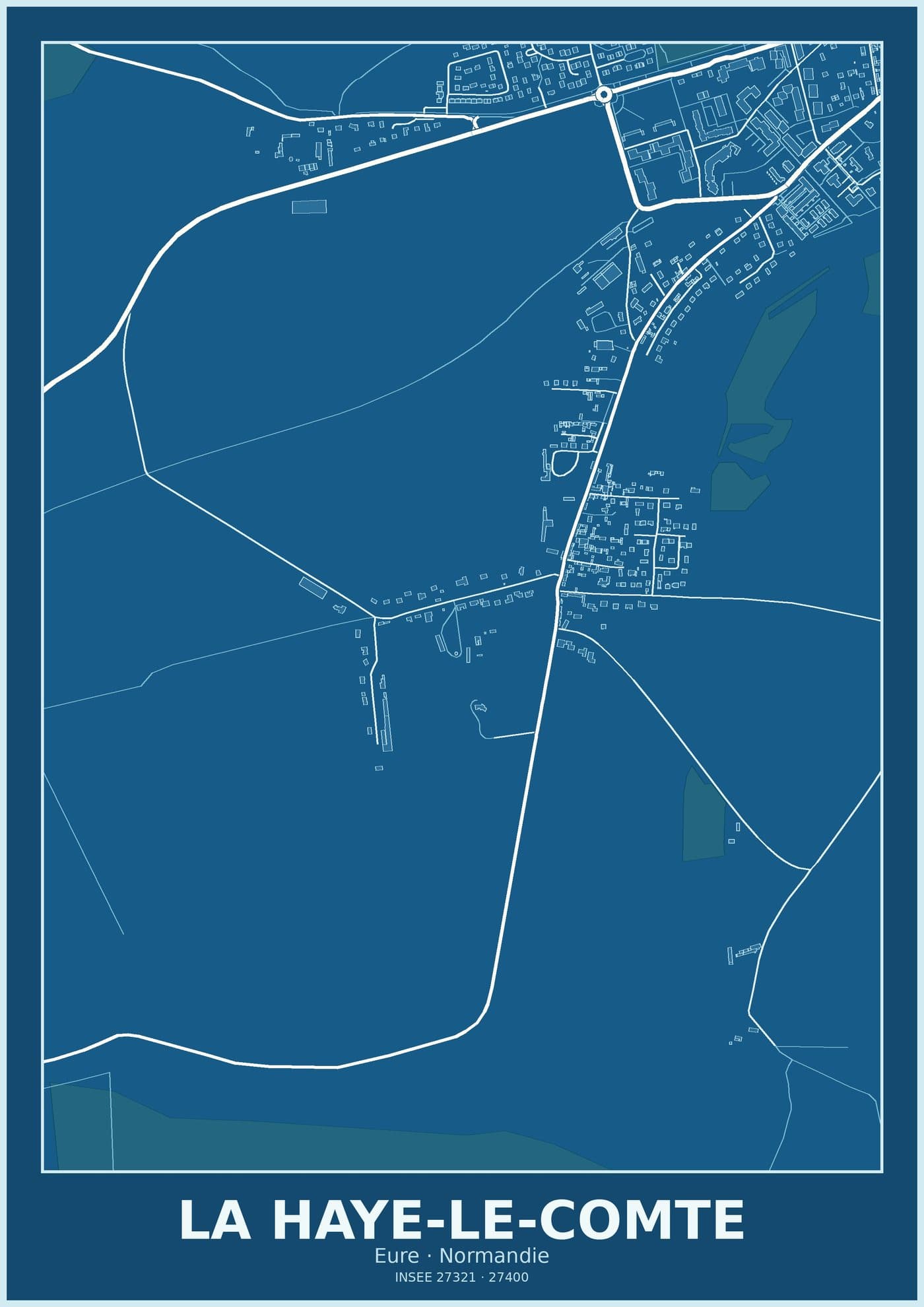 Plan de La Haye-le-Comte