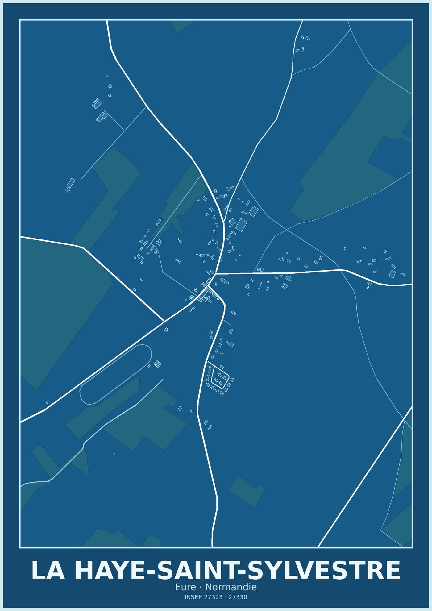 Plan de La Haye-Saint-Sylvestre