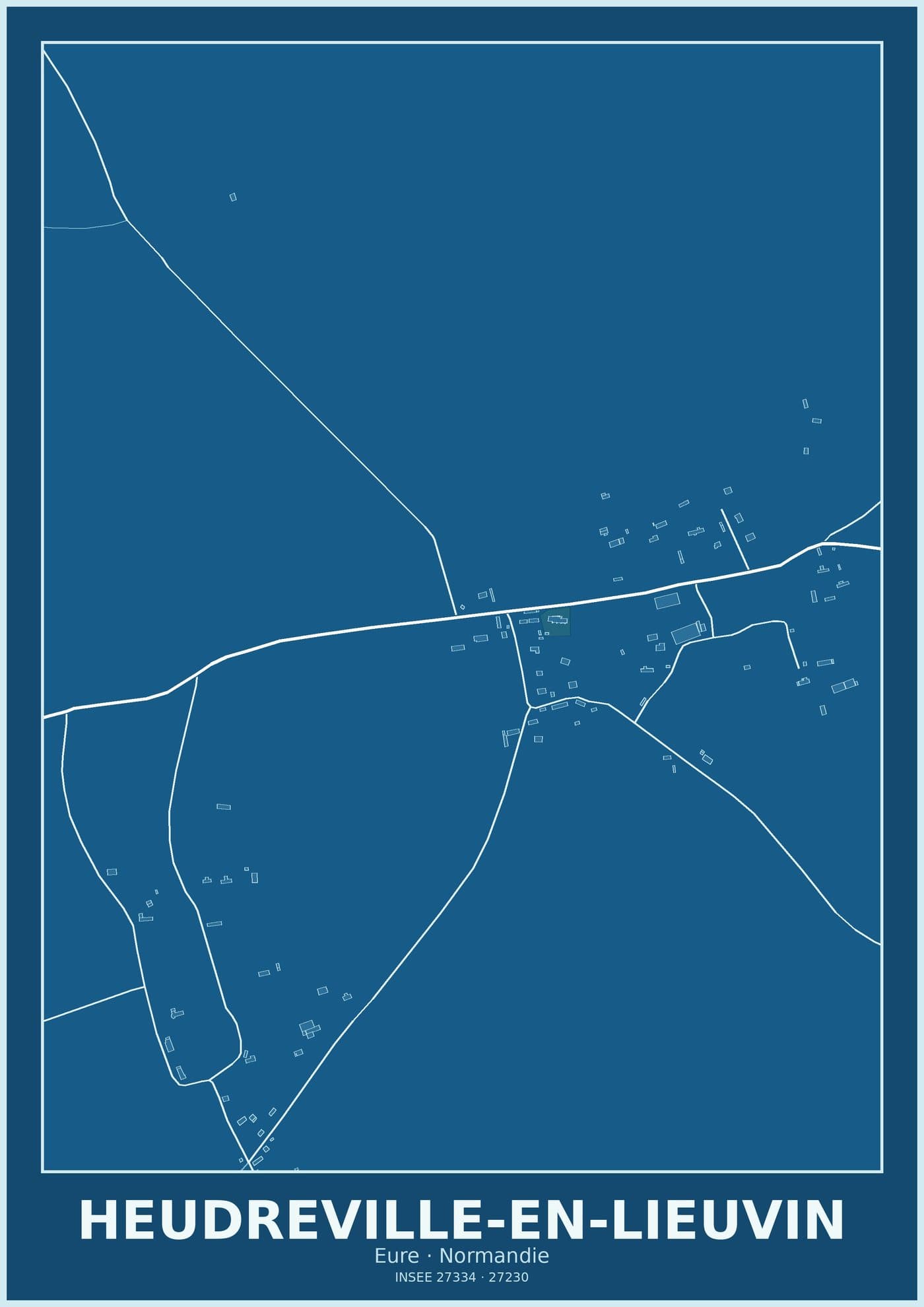 Plan d'Heudreville-en-Lieuvin