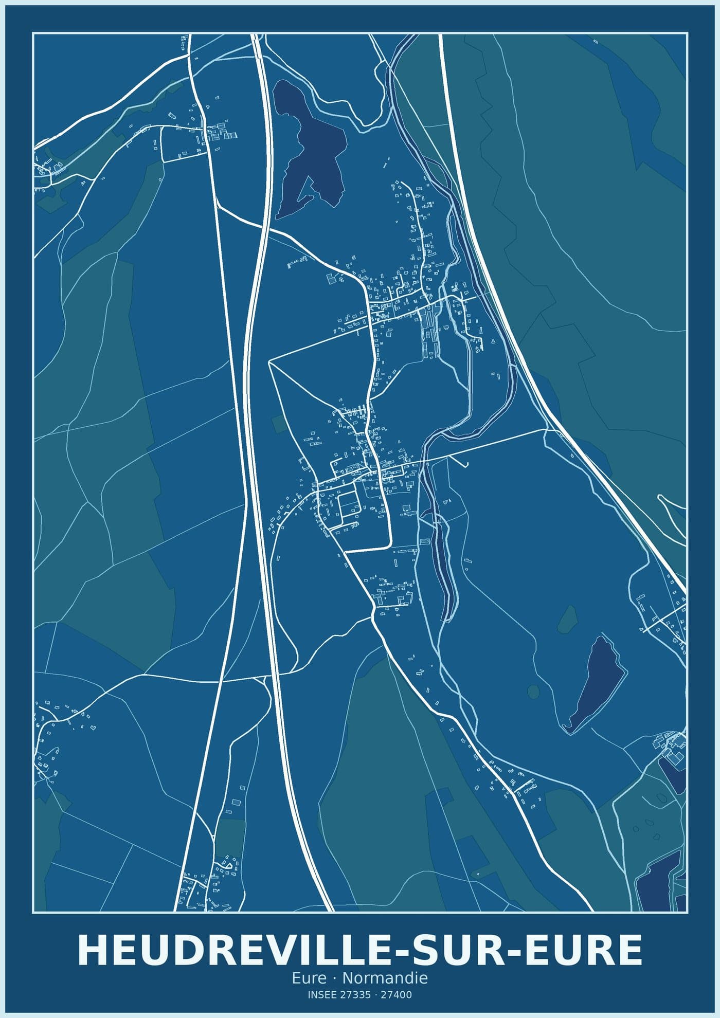 Plan d'Heudreville-sur-Eure