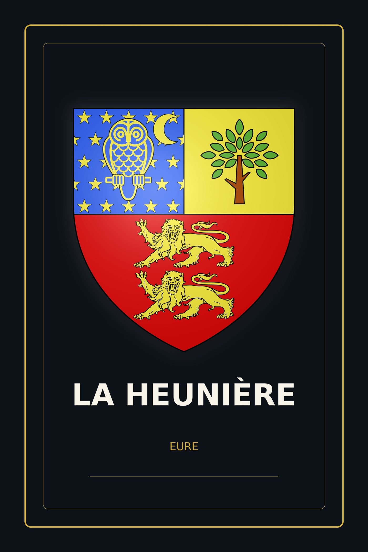 Blason de La Heunière