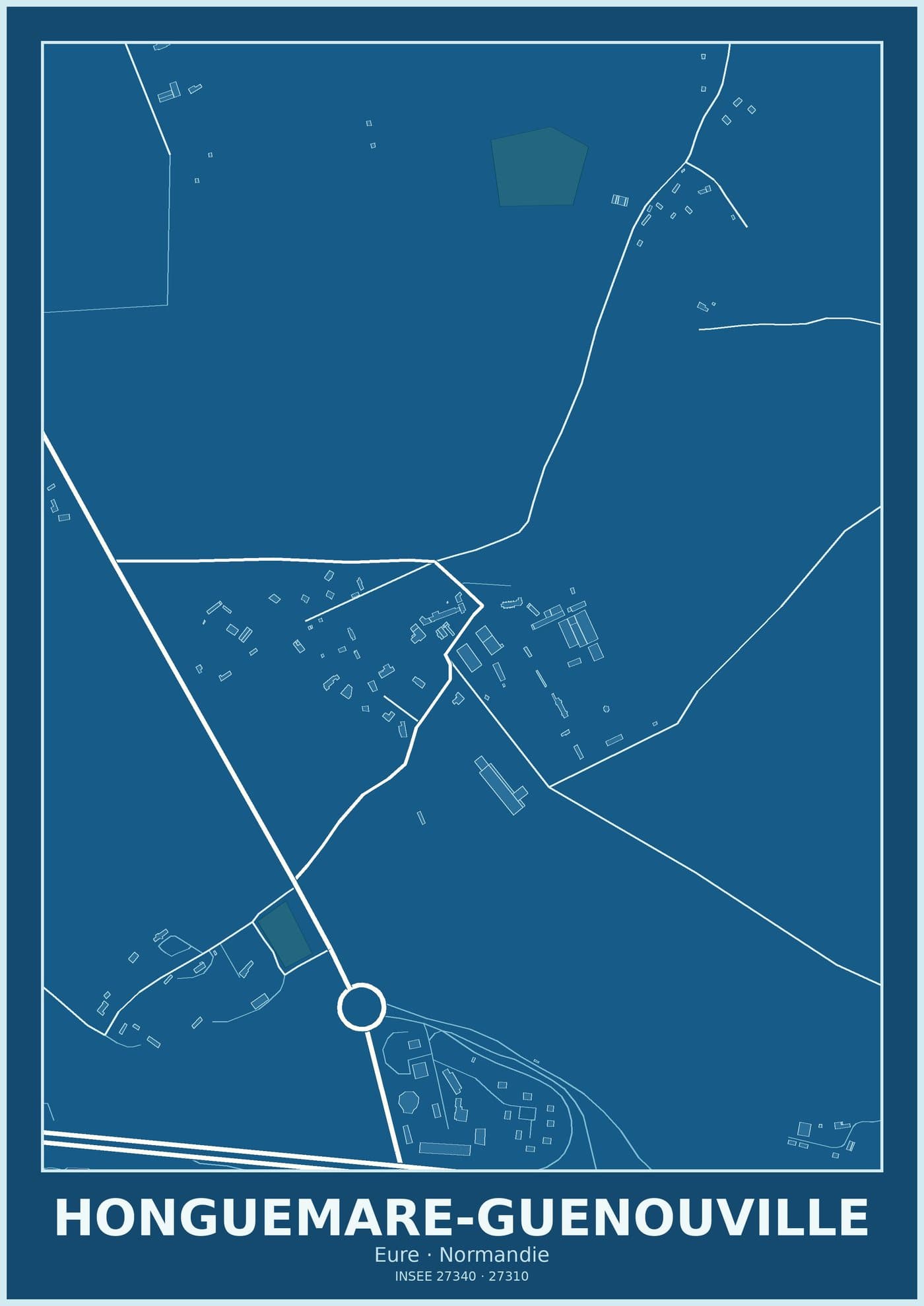 Plan d'Honguemare-Guenouville