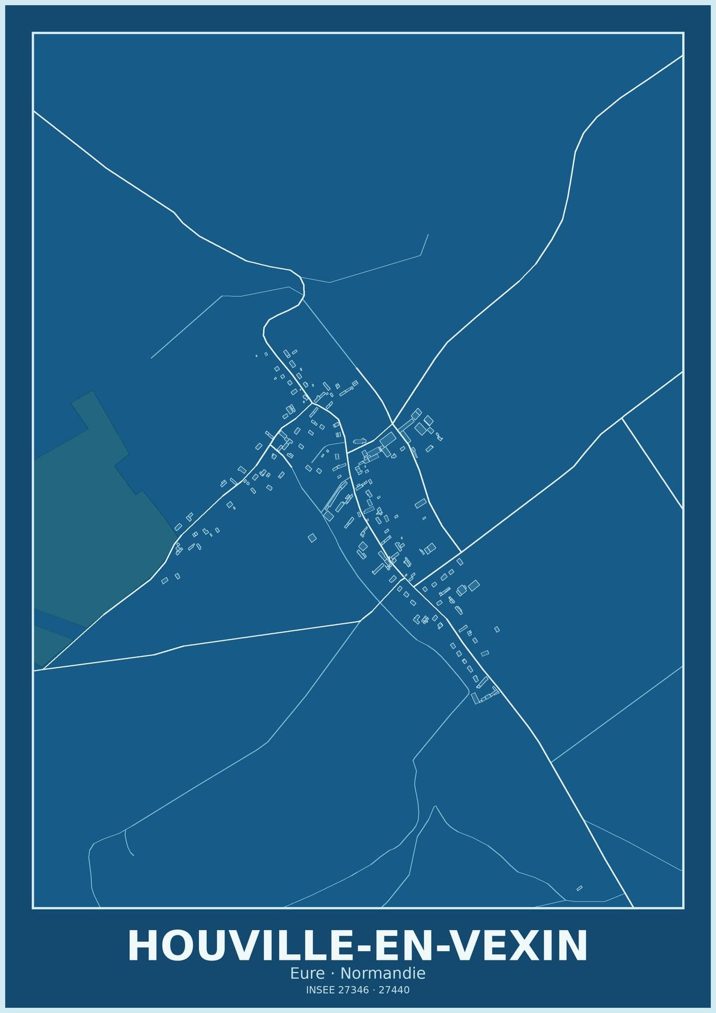 Plan d'Houville-en-Vexin