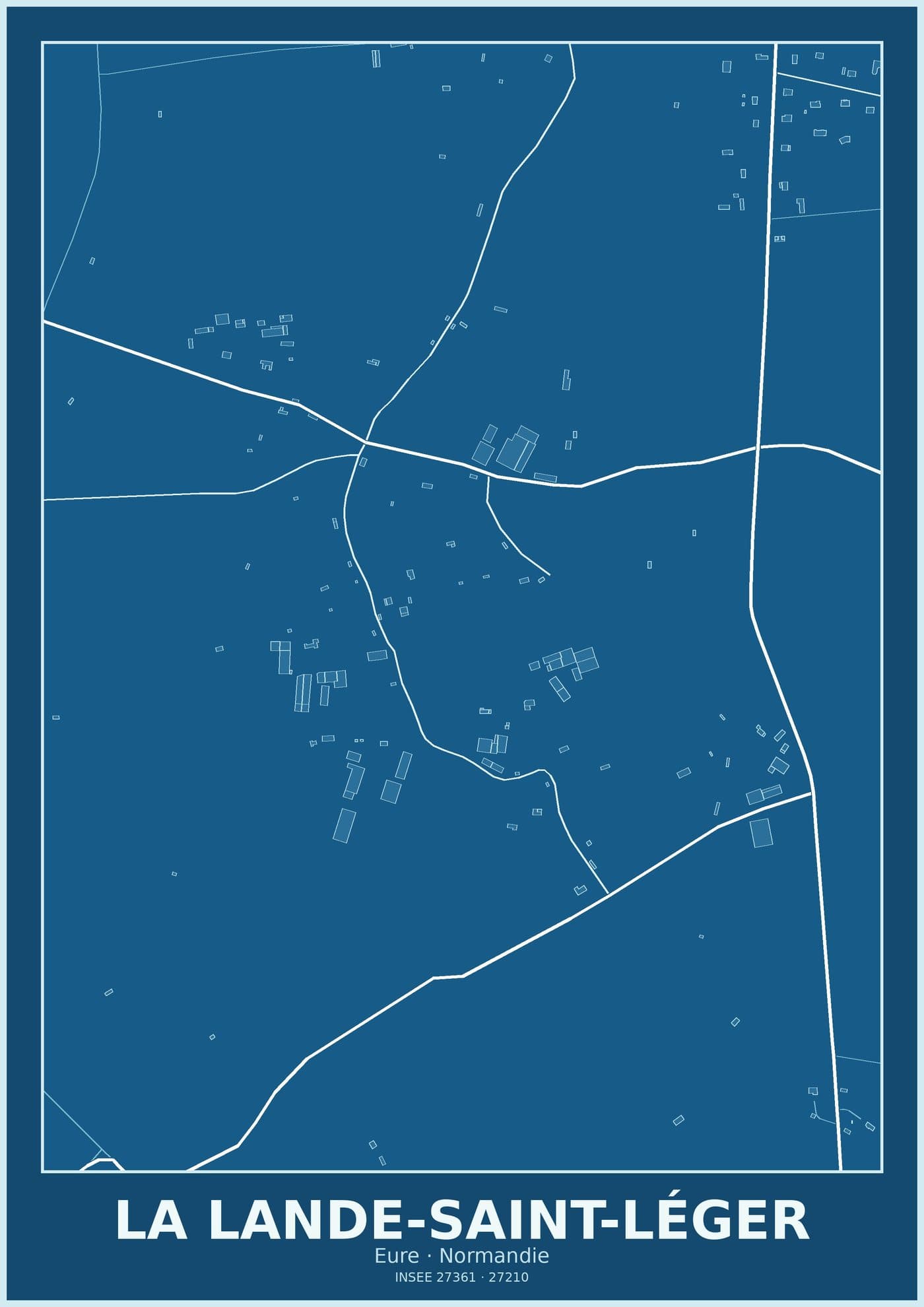 Plan de La Lande-Saint-Léger