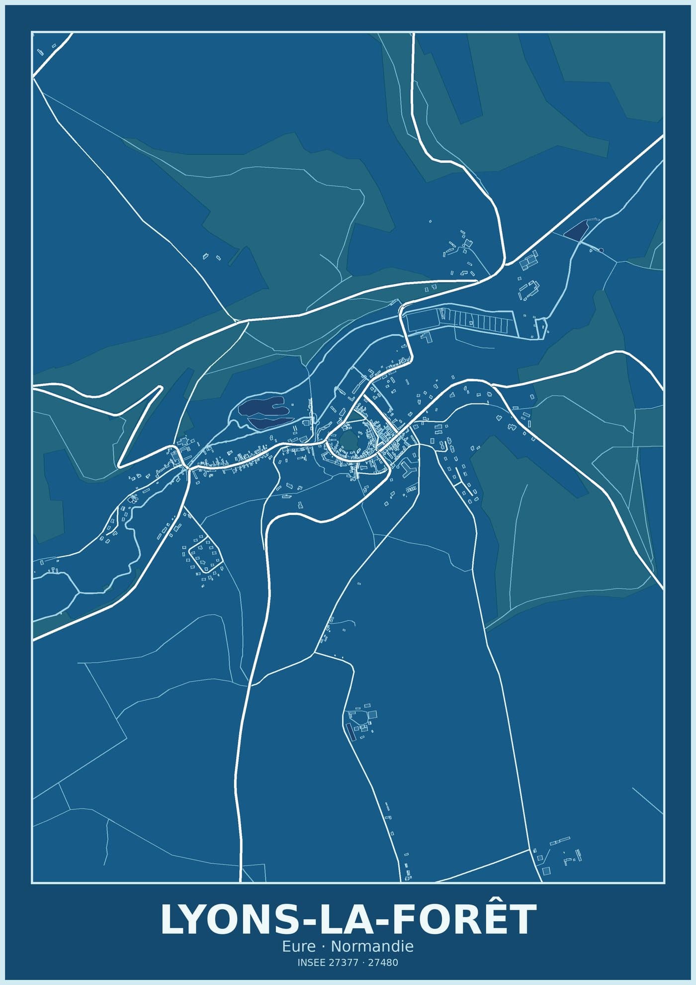 Plan de Lyons-la-Forêt