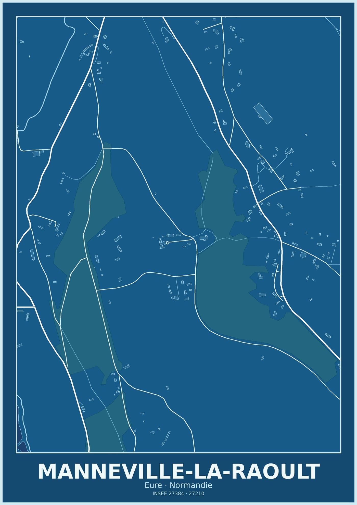 Plan de Manneville-la-Raoult