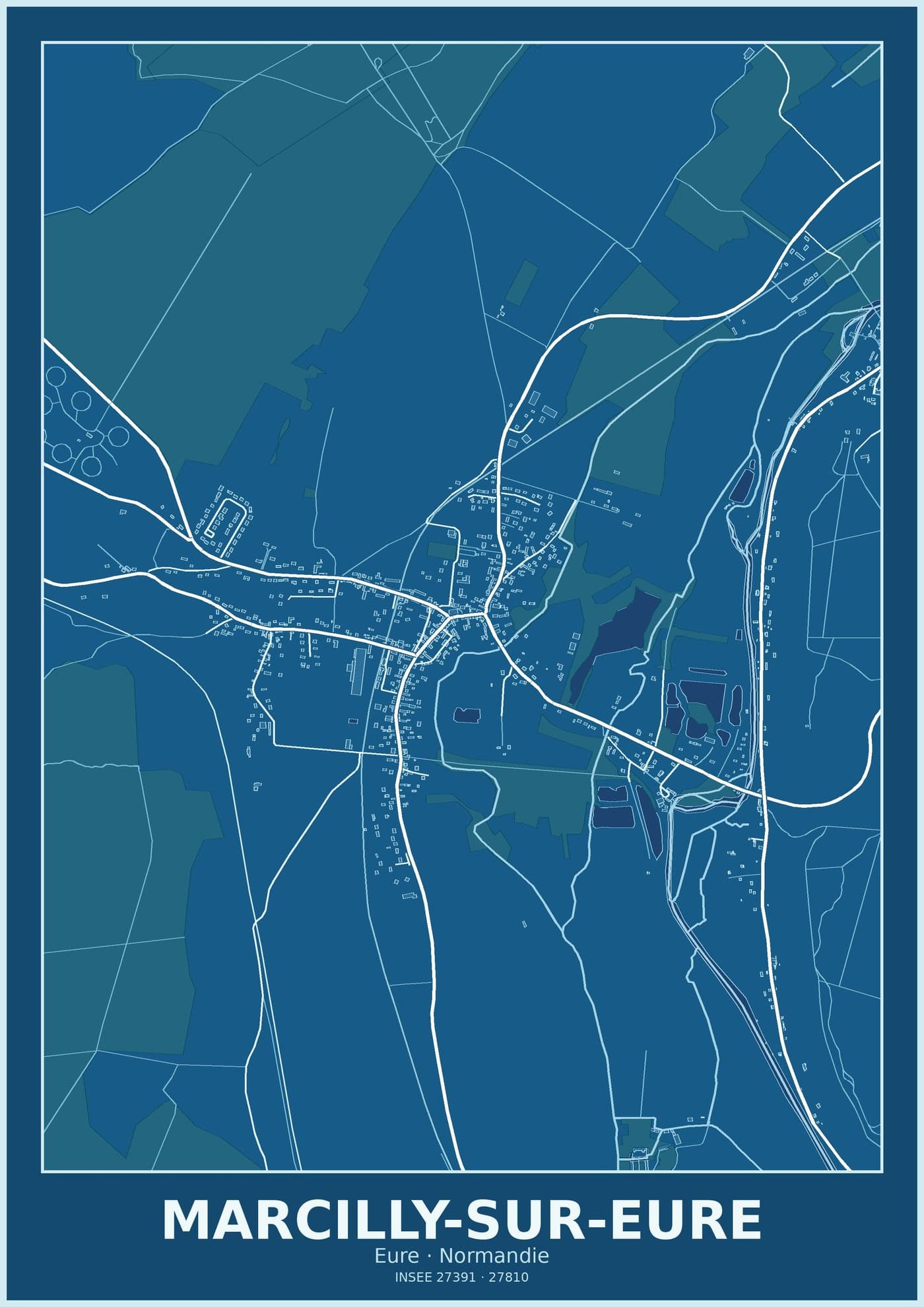 Plan de Marcilly-sur-Eure