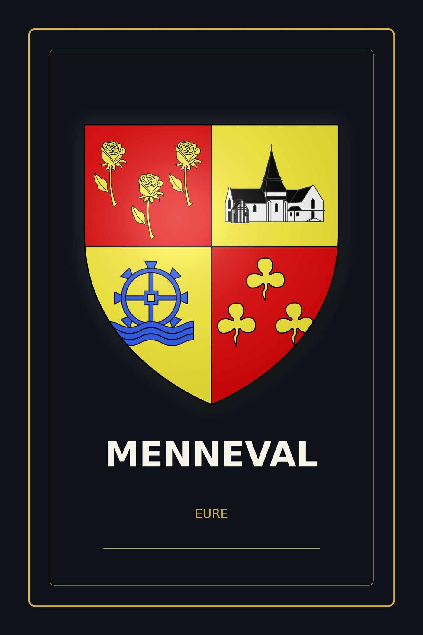 Blason de Menneval
