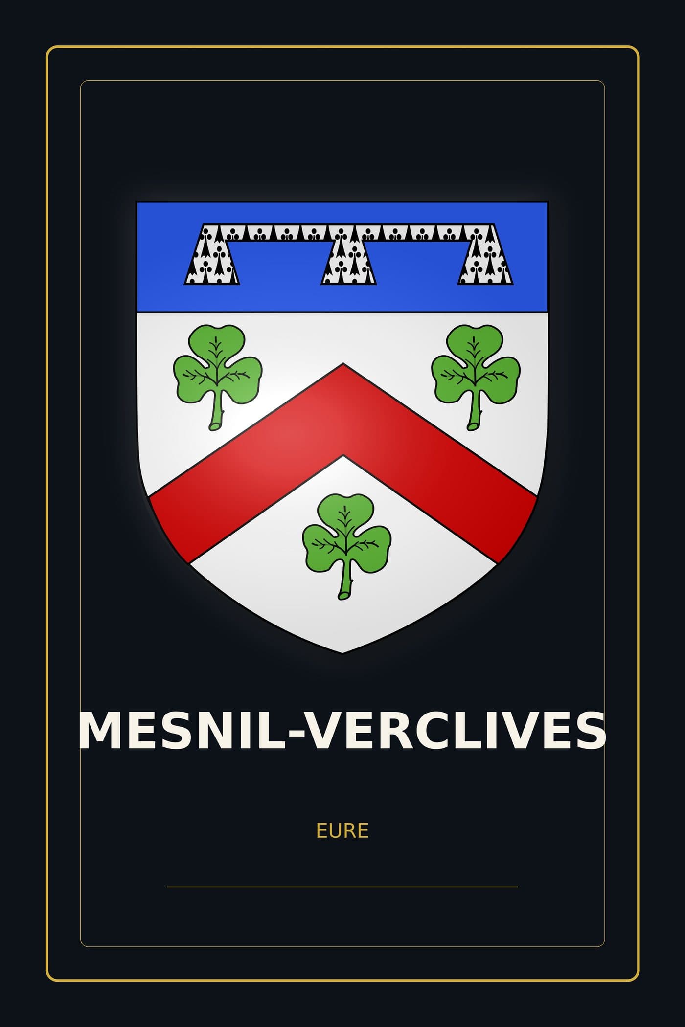 Blason de Mesnil-Verclives