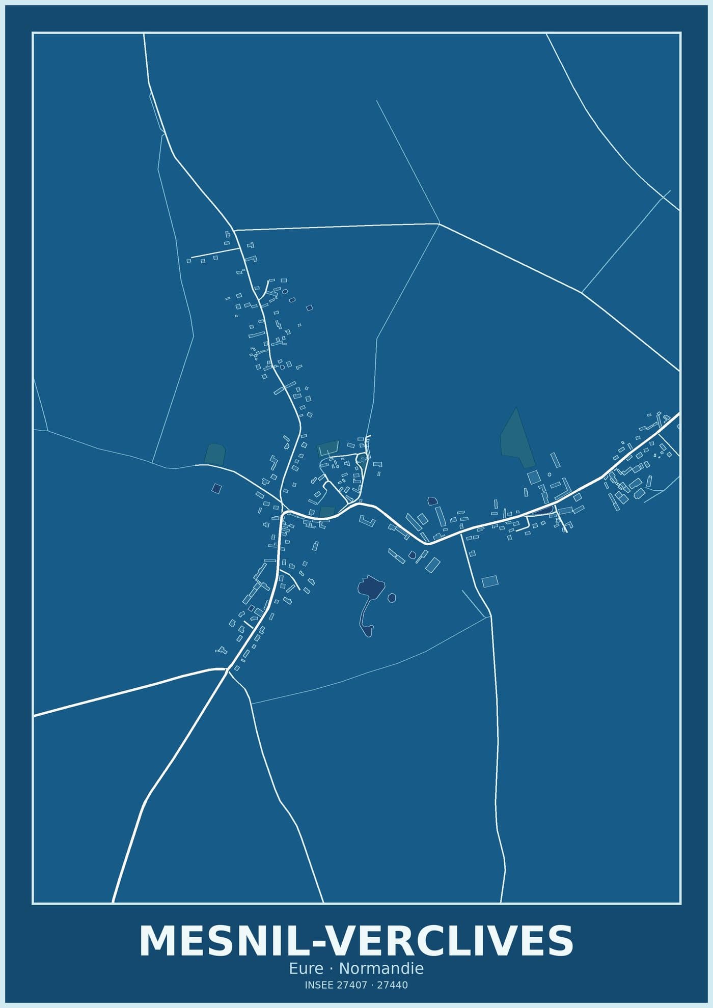 Plan de Mesnil-Verclives