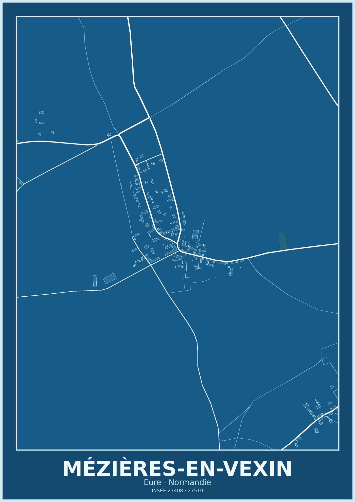 Plan de Mézières-en-Vexin