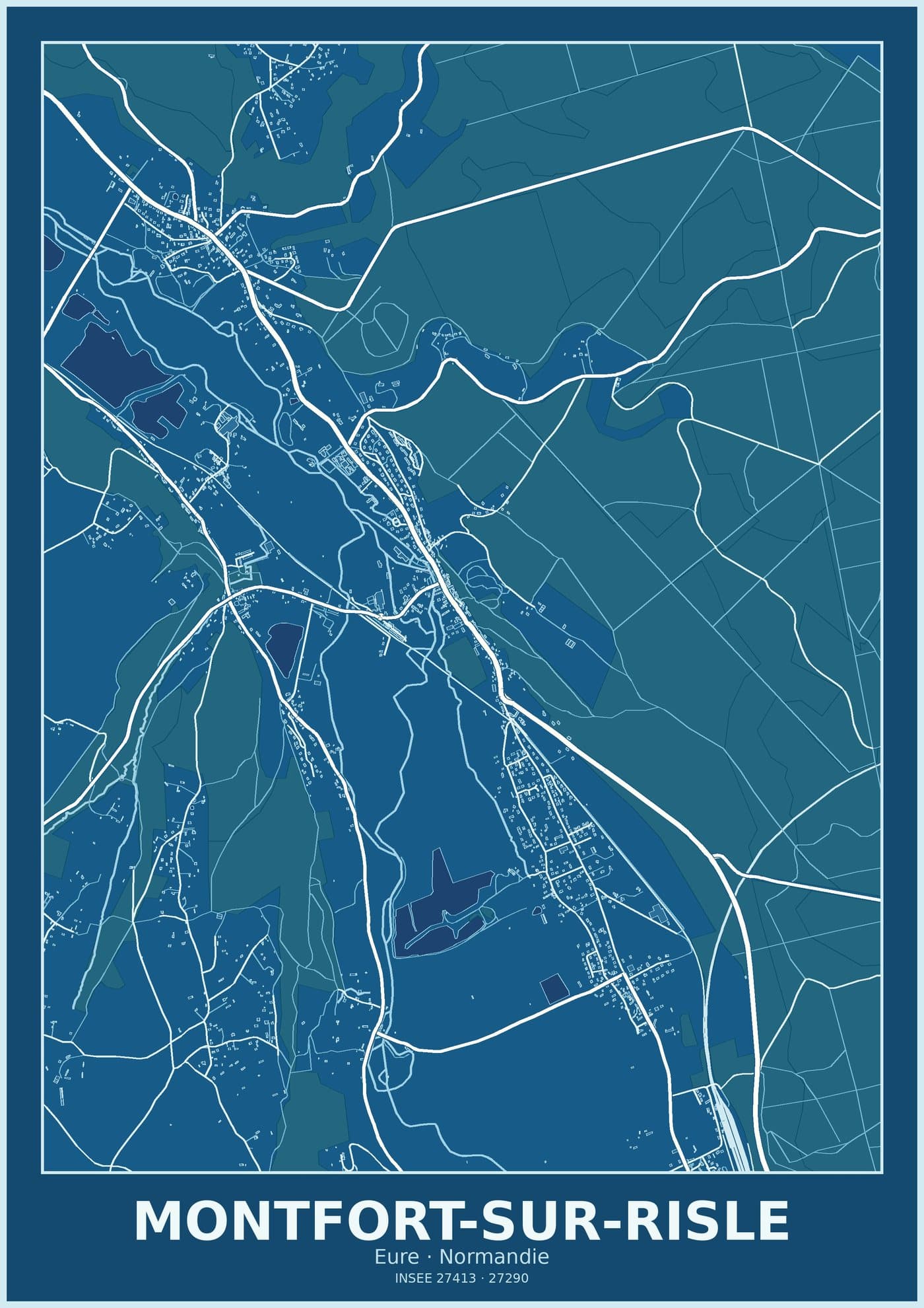 Plan de Montfort-sur-Risle