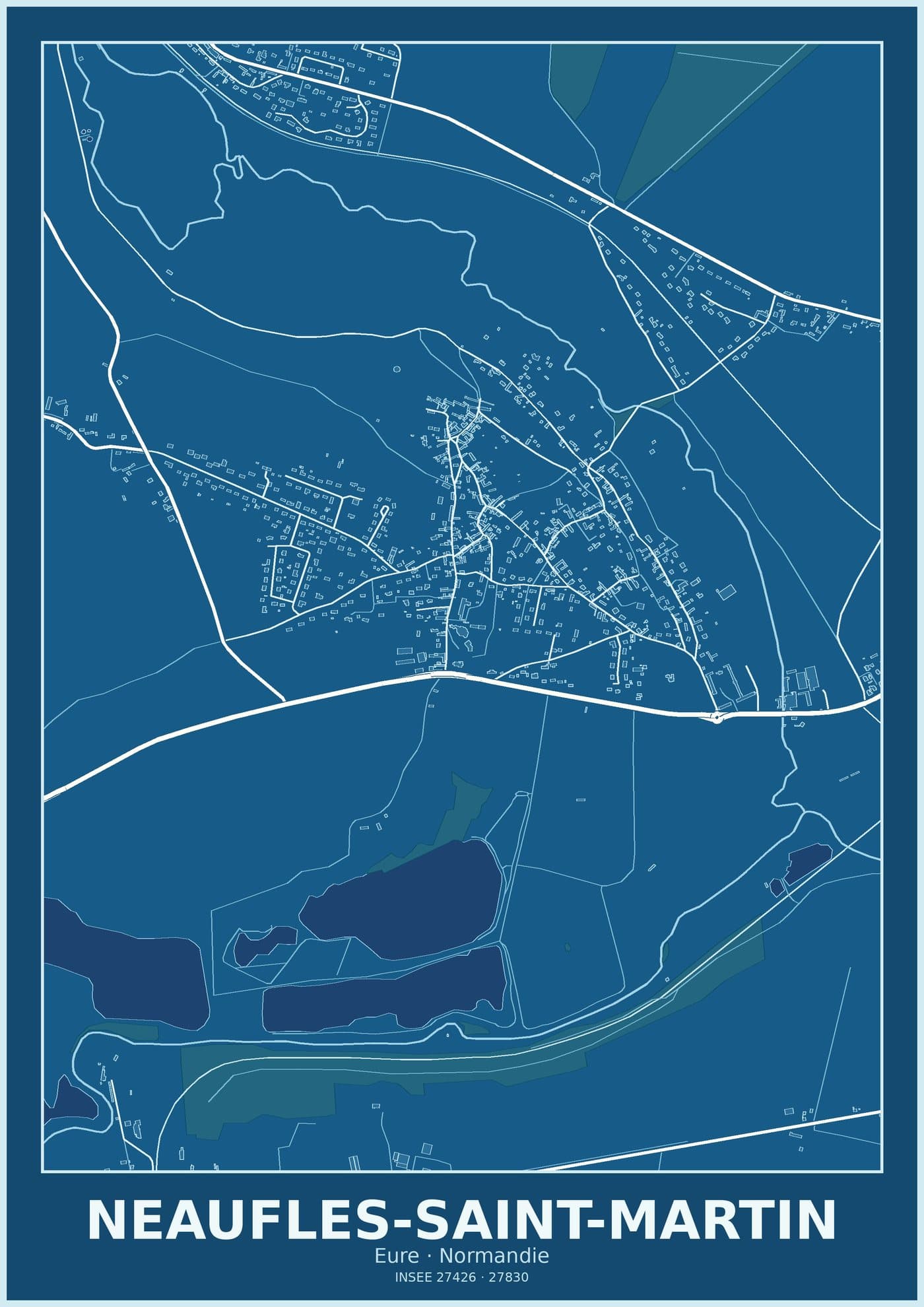 Plan de Neaufles-Saint-Martin
