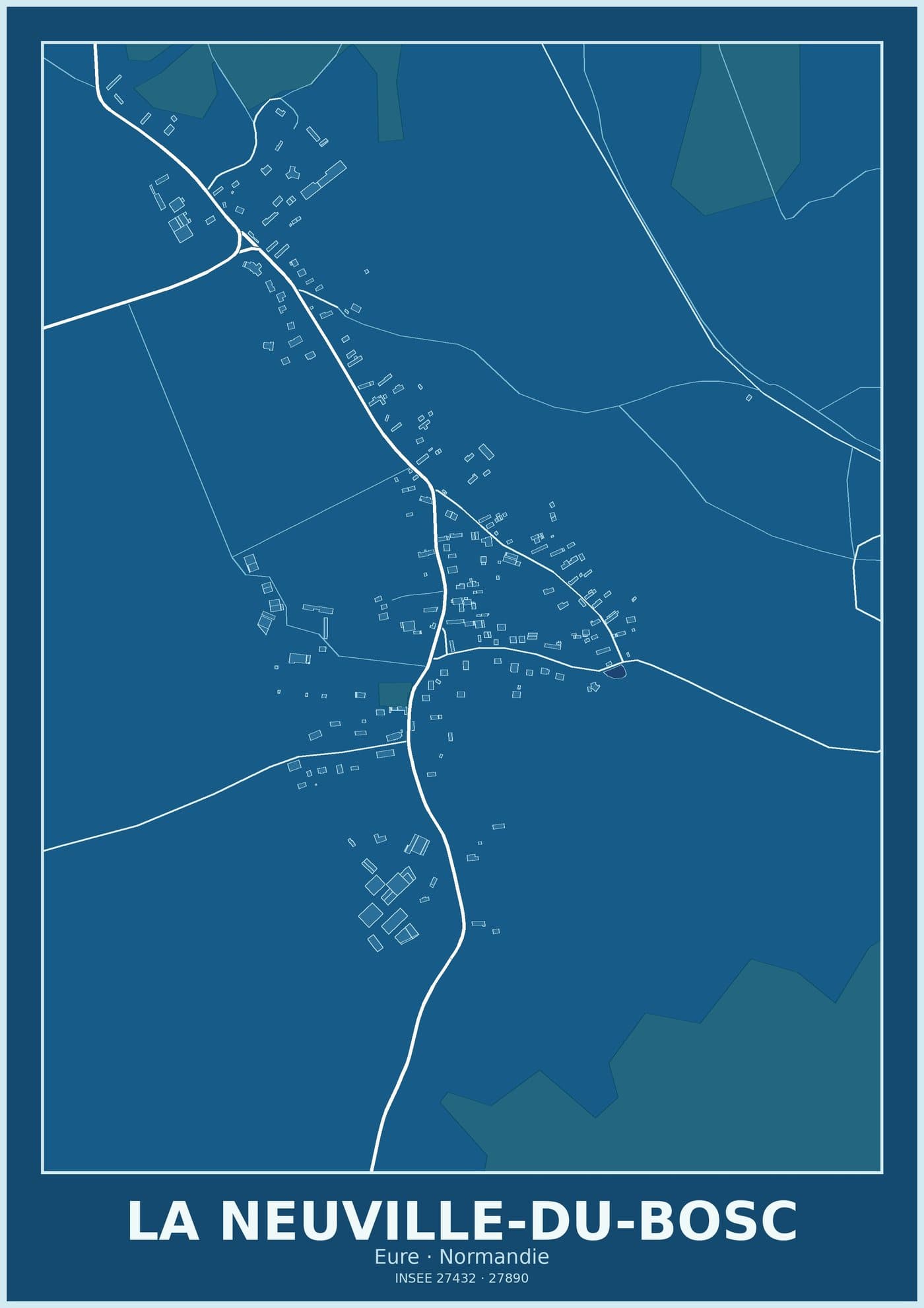Plan de La Neuville-du-Bosc