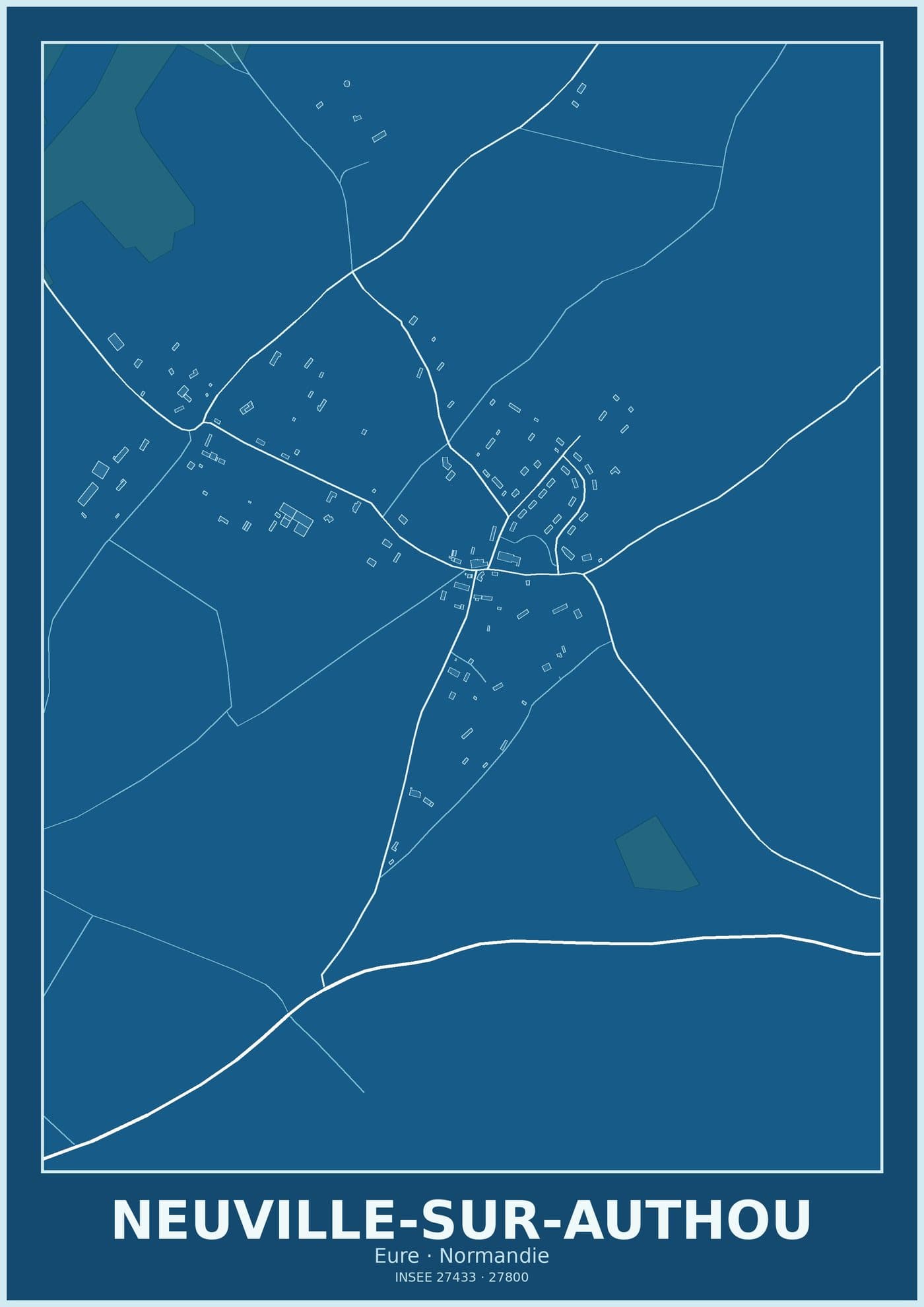 Plan de Neuville-sur-Authou